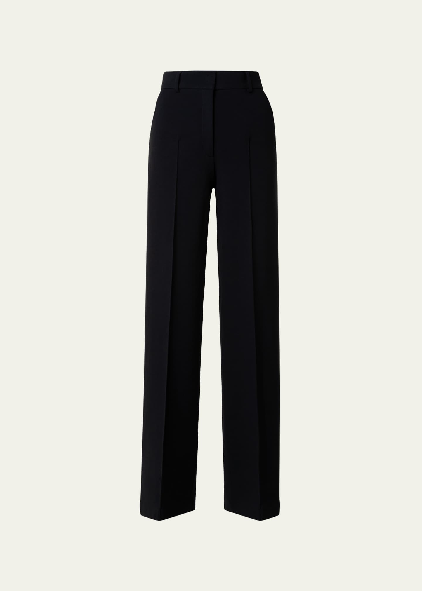 Akris punto Chiaro Signature Jersey Pants Image 1 of 5