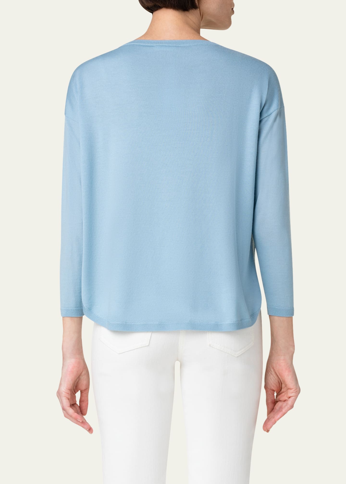 Akris punto Merino Wool Knit Pullover Sweater - Bergdorf Goodman