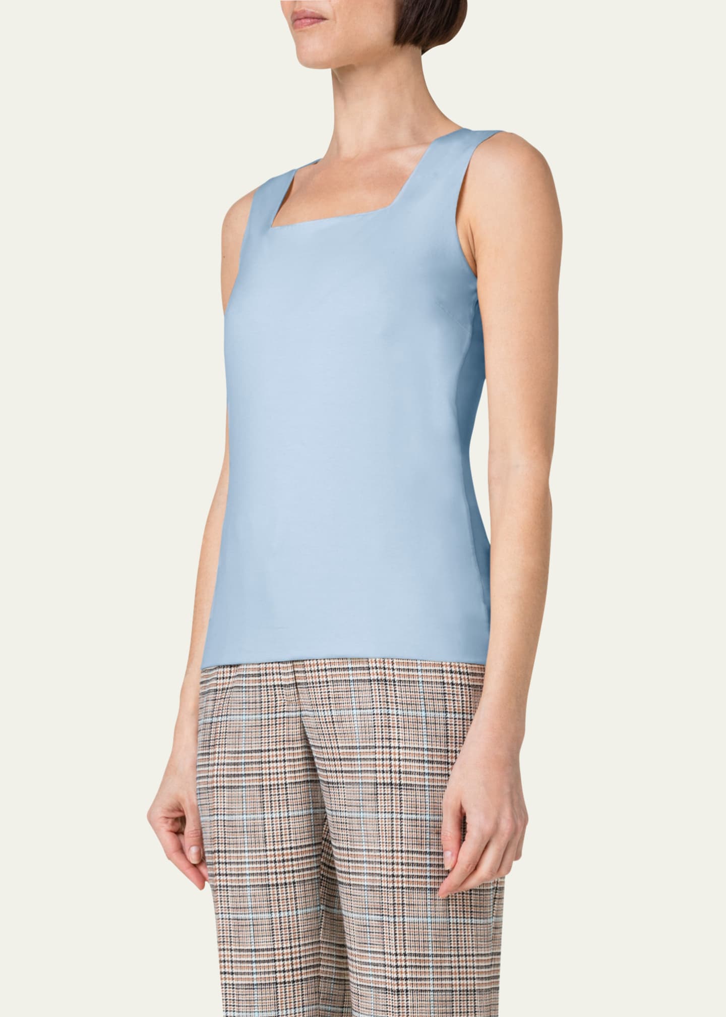 Akris punto Modal Stretch Fitted Tank Top - Bergdorf Goodman