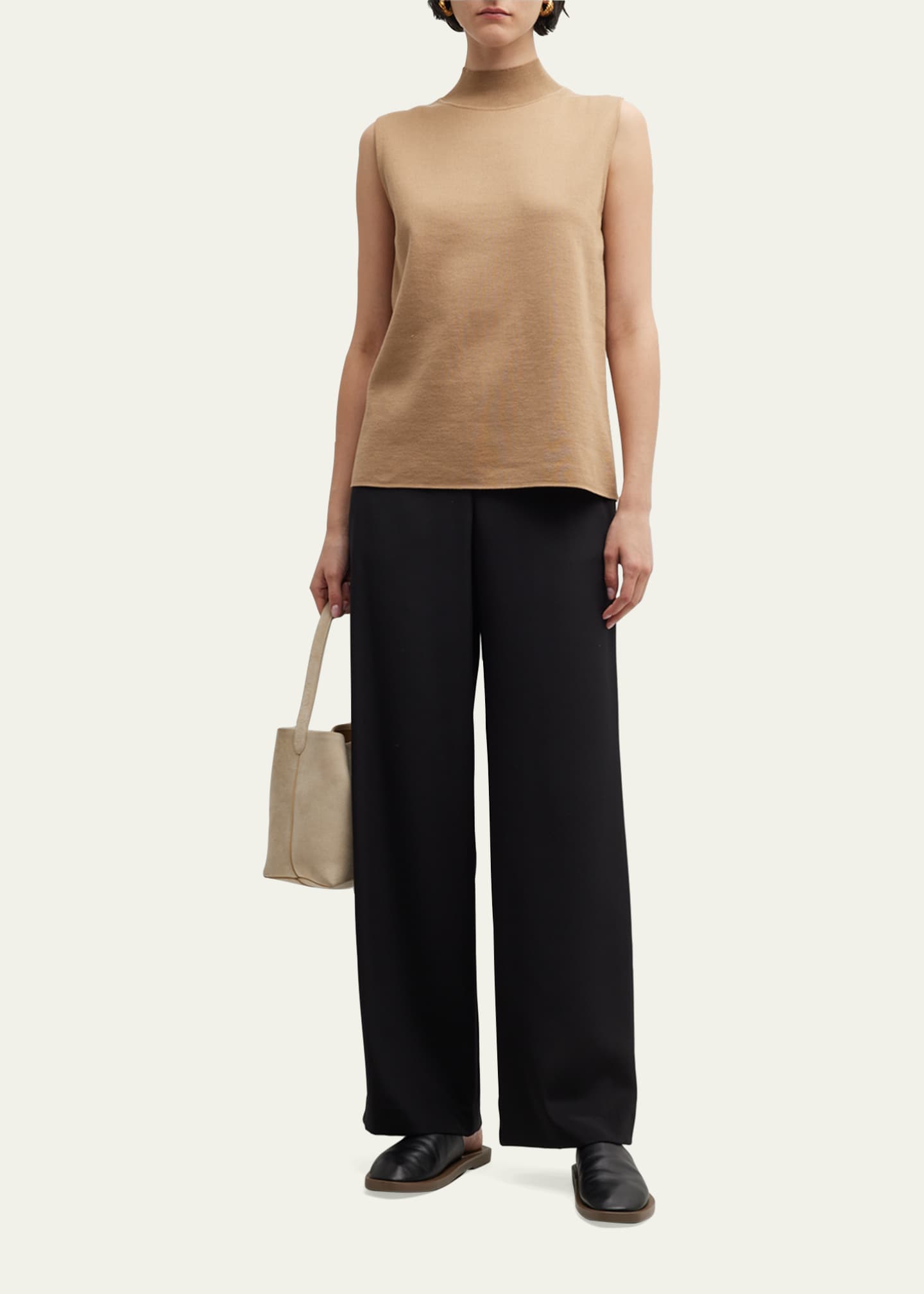 Lafayette 148 New York Perry Wide-Leg Stretch Silk Pants  display picture 1