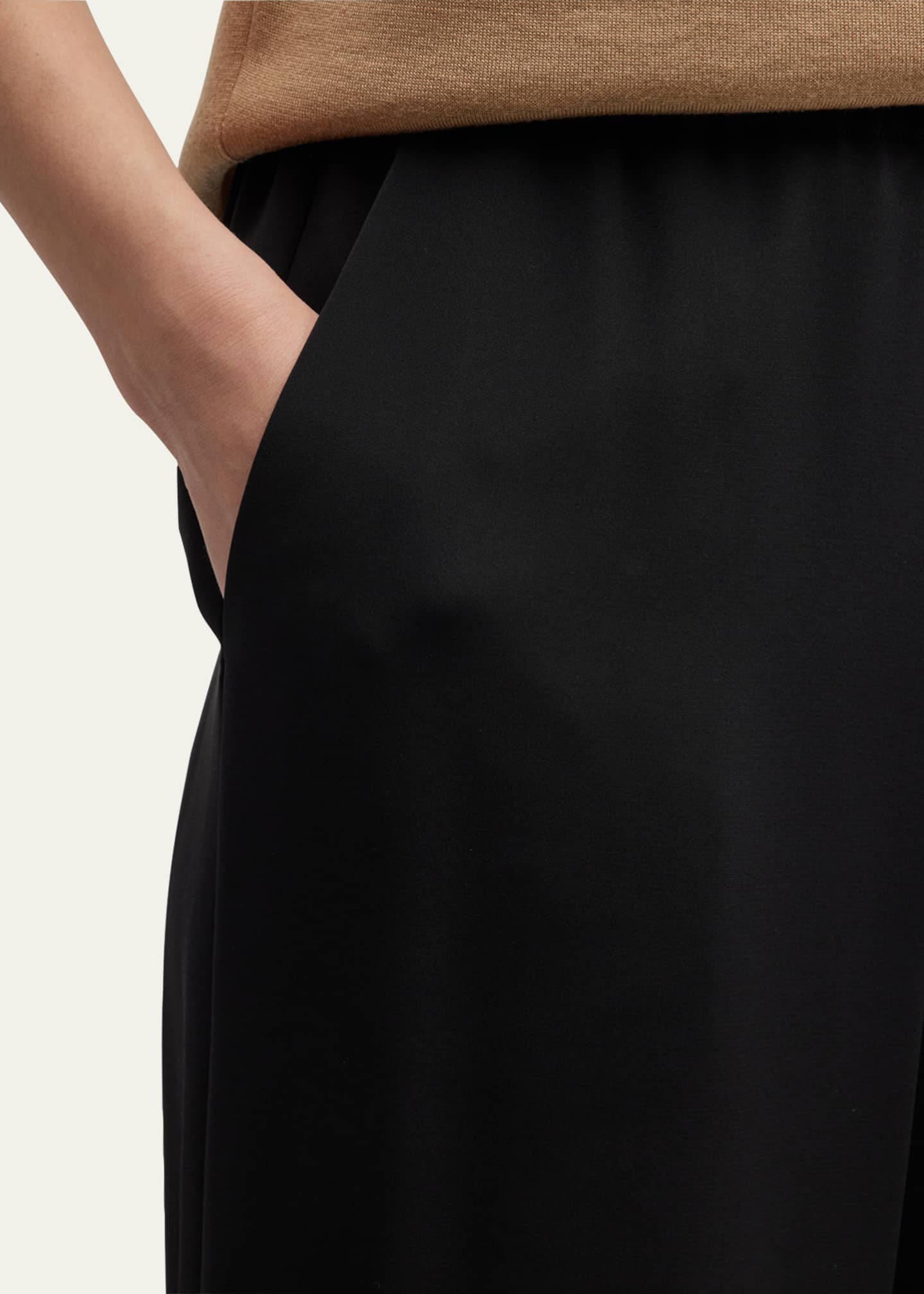 Lafayette 148 New York Perry Wide-Leg Stretch Silk Pants Image 5 of 5