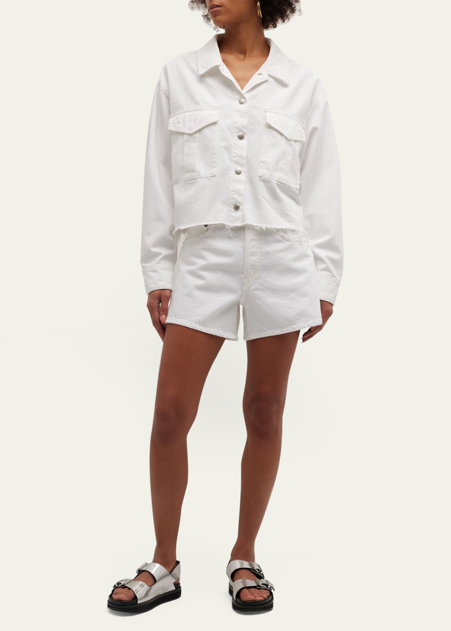 AGOLDE Parker Relaxed Denim Shorts Image 2 of 5