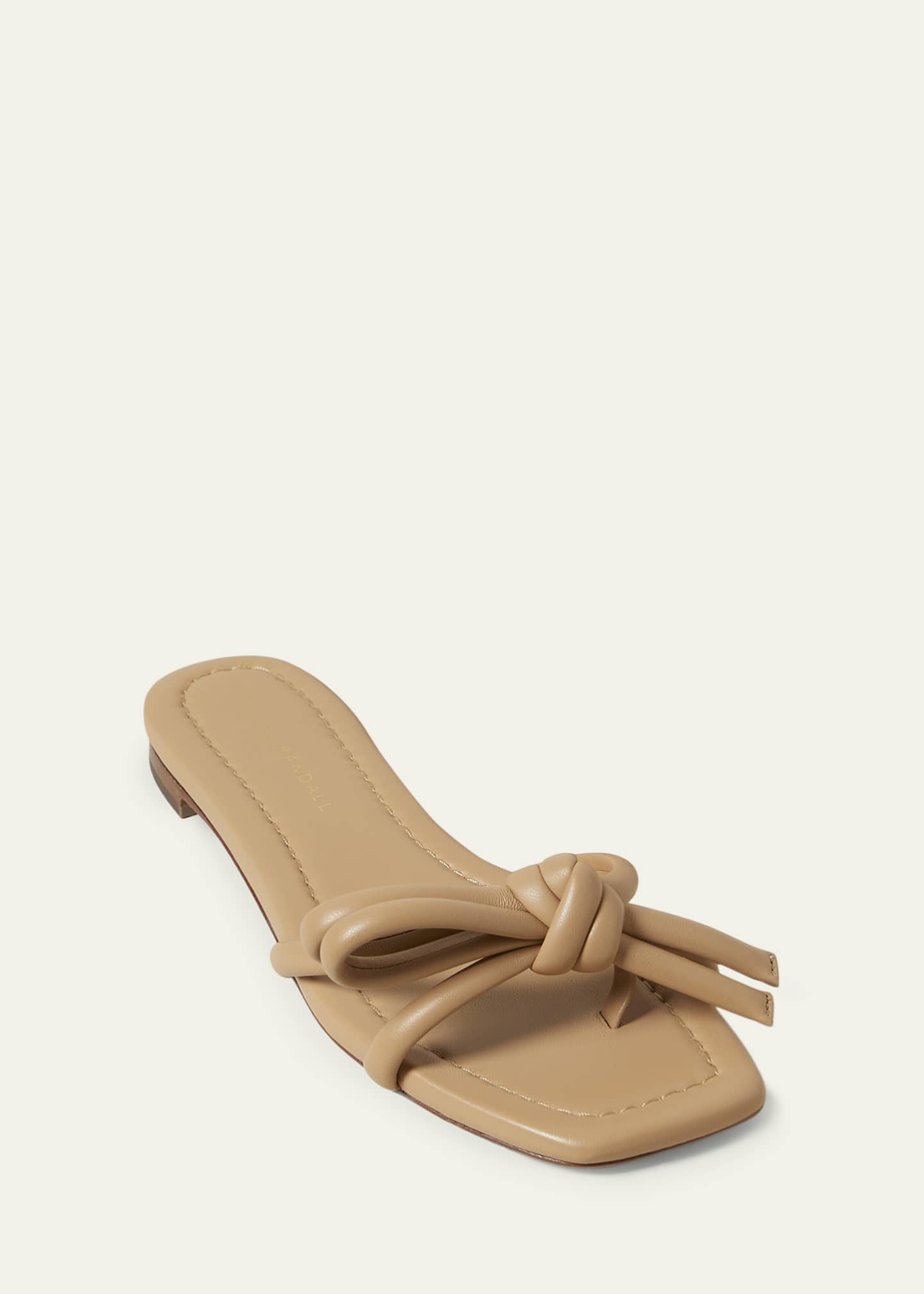 Loeffler Randall Hadley Leather Bow Sandals - Bergdorf Goodman