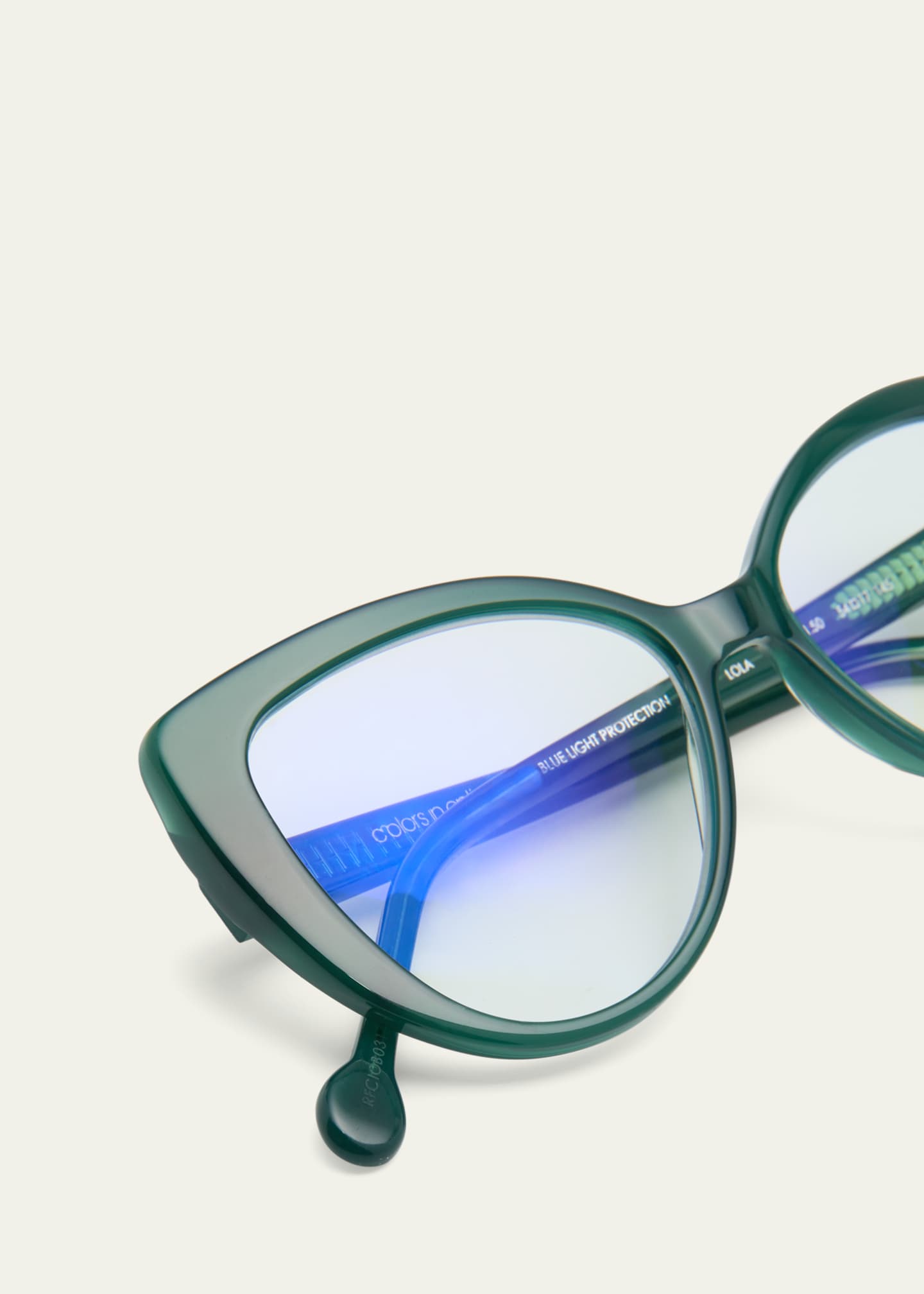 Colors In Optics Blue Blocking Acetate CatEye Readers, +0 Bergdorf Goodman