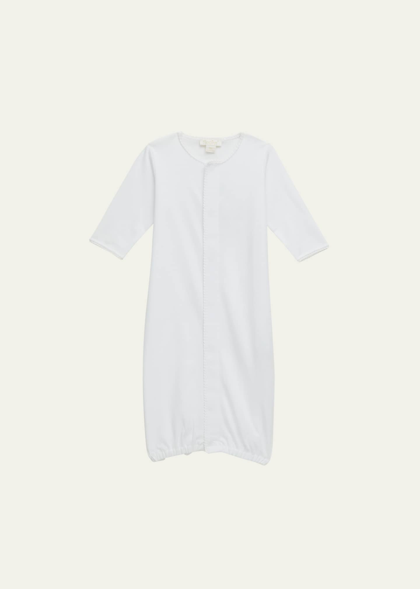 Kissy Kissy Kid's Embroidered Convertible Gown, Size Premie-Newborn Image 1 of 3