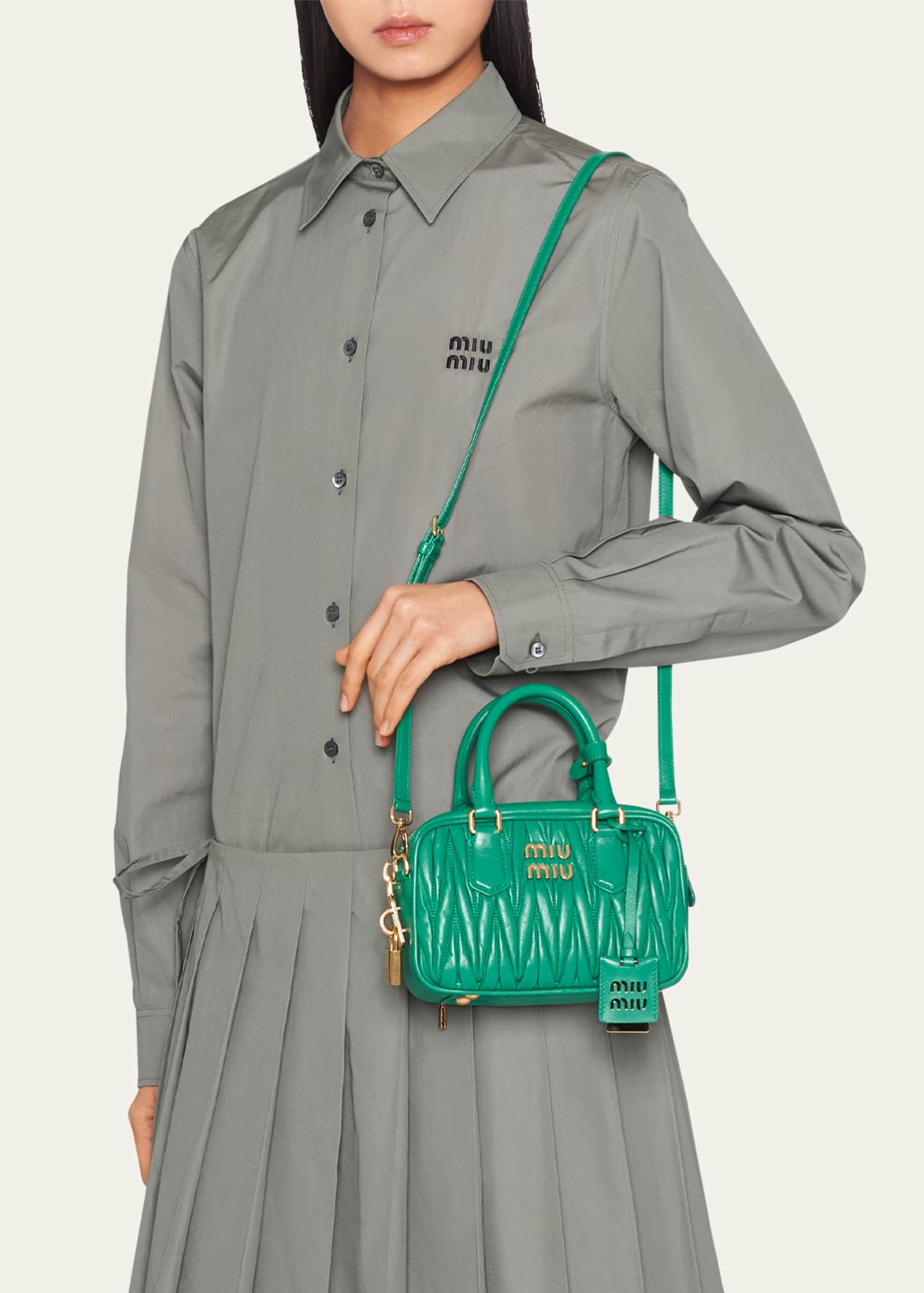 Miu Miu Matelasse Nappa Leather Small Crossbody Bag Bergdorf Goodman