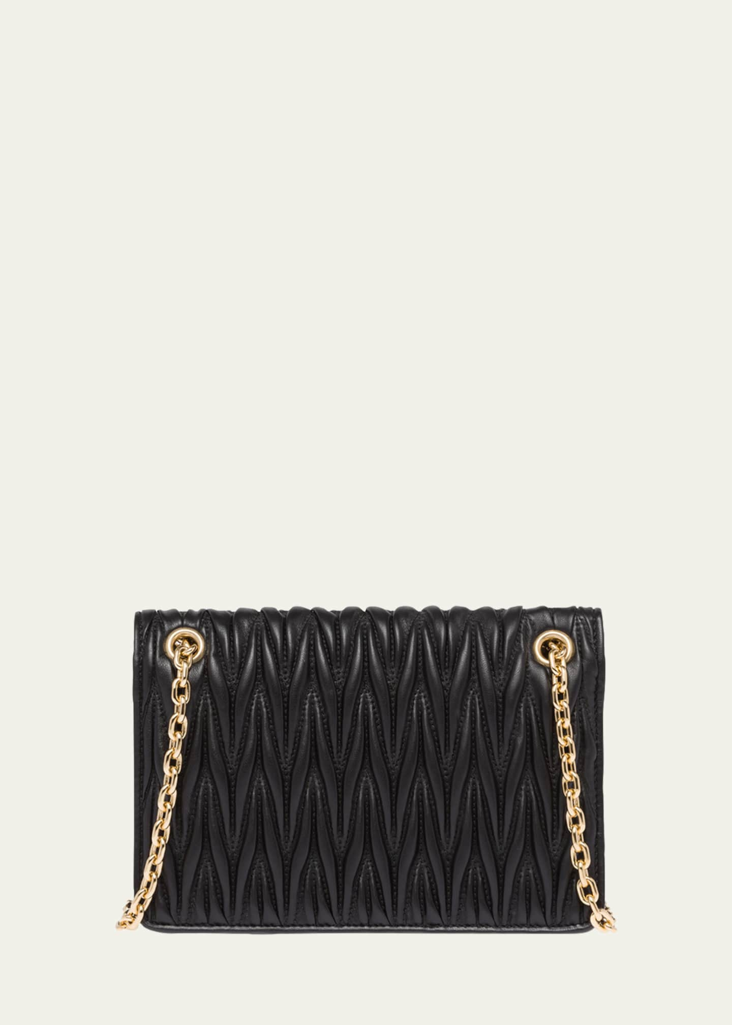 Miu Miu Matelassé Leather Shoulder Bag