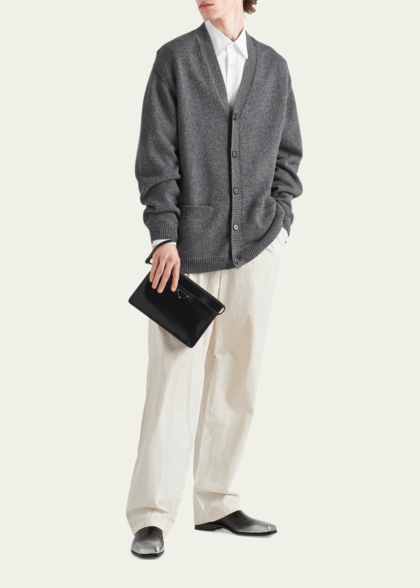 Prada Men's Cashmere Cardigan Sweater Bergdorf Goodman