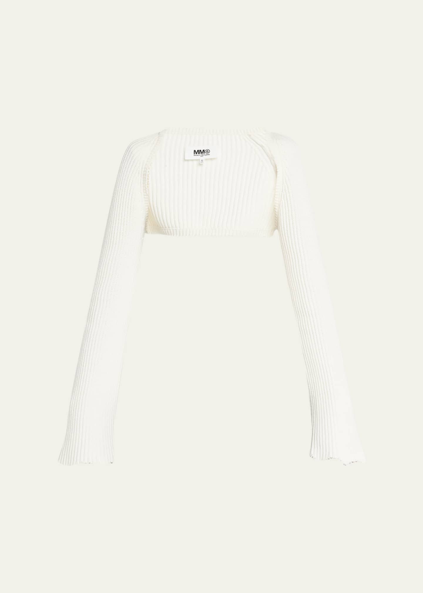 MM6 Maison Margiela Knit Distressed Shrug