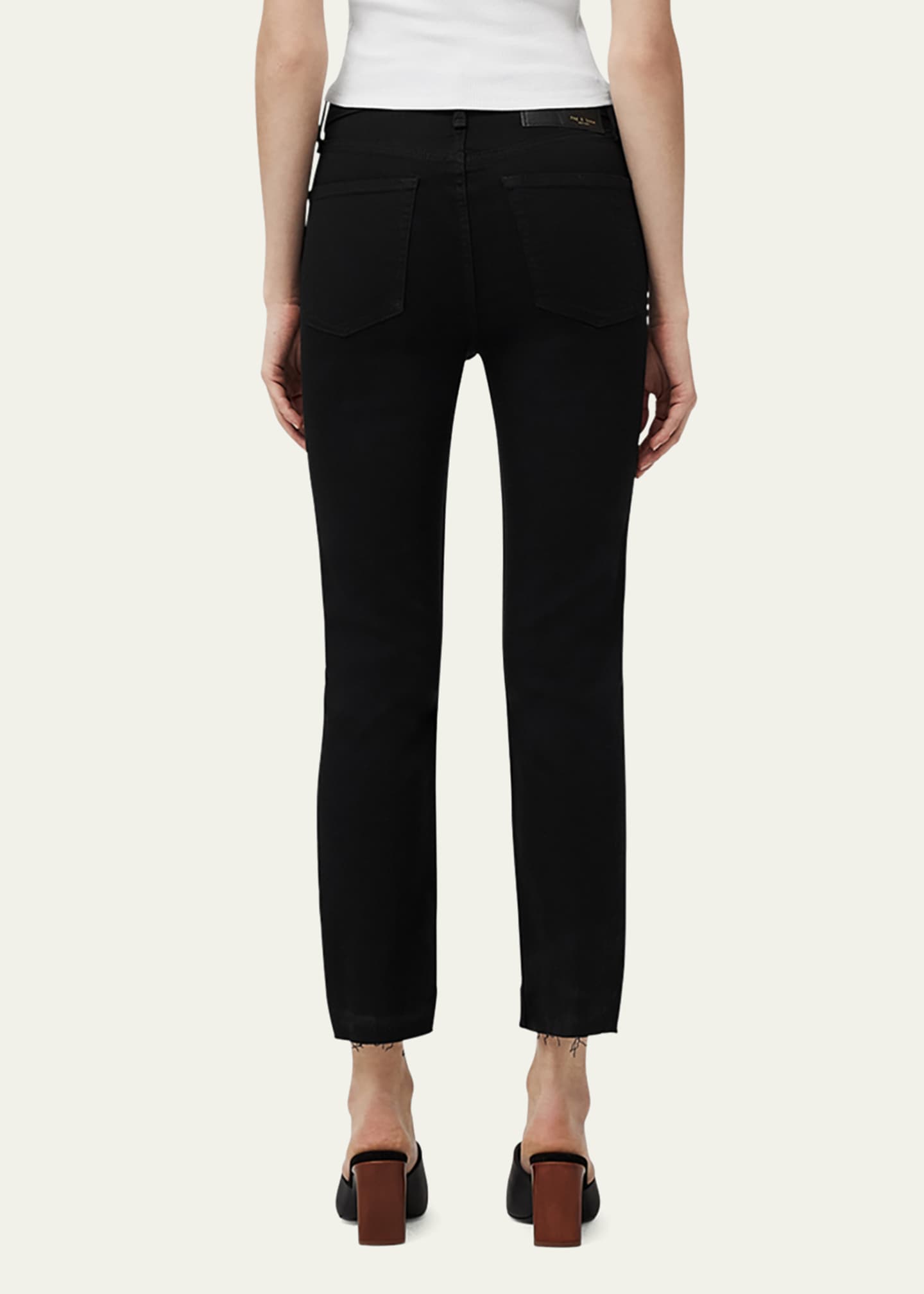 Agolde Women's Riley High Rise Straight Crop Jean In Whip AGOLDE