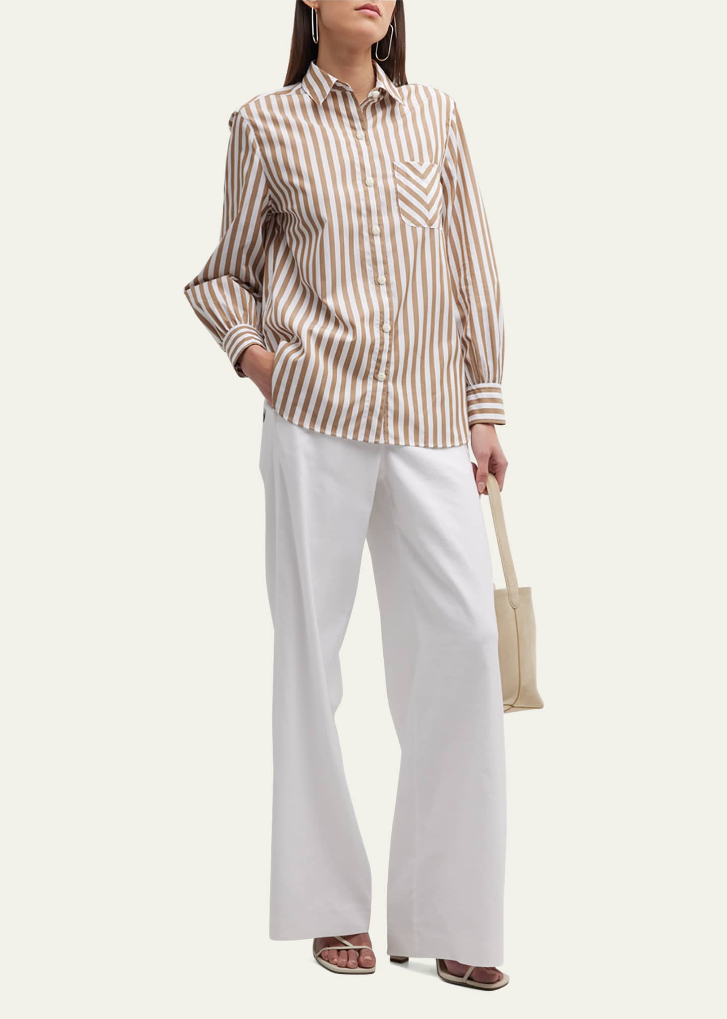 Rag & Bone Maxine Striped Button-Front Shirt Image 2 of 5