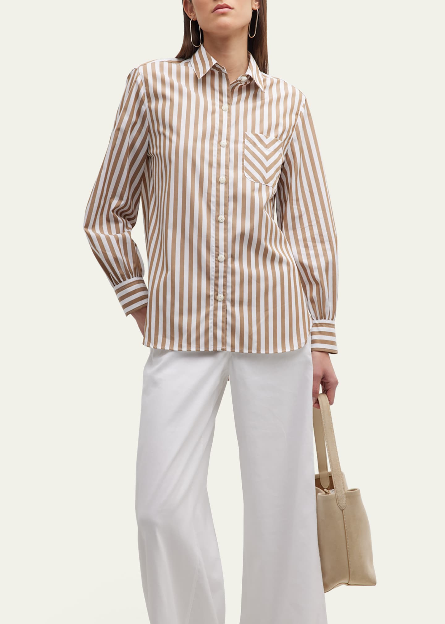 Rag & Bone Maxine Striped Button-Front Shirt - Bergdorf Goodman
