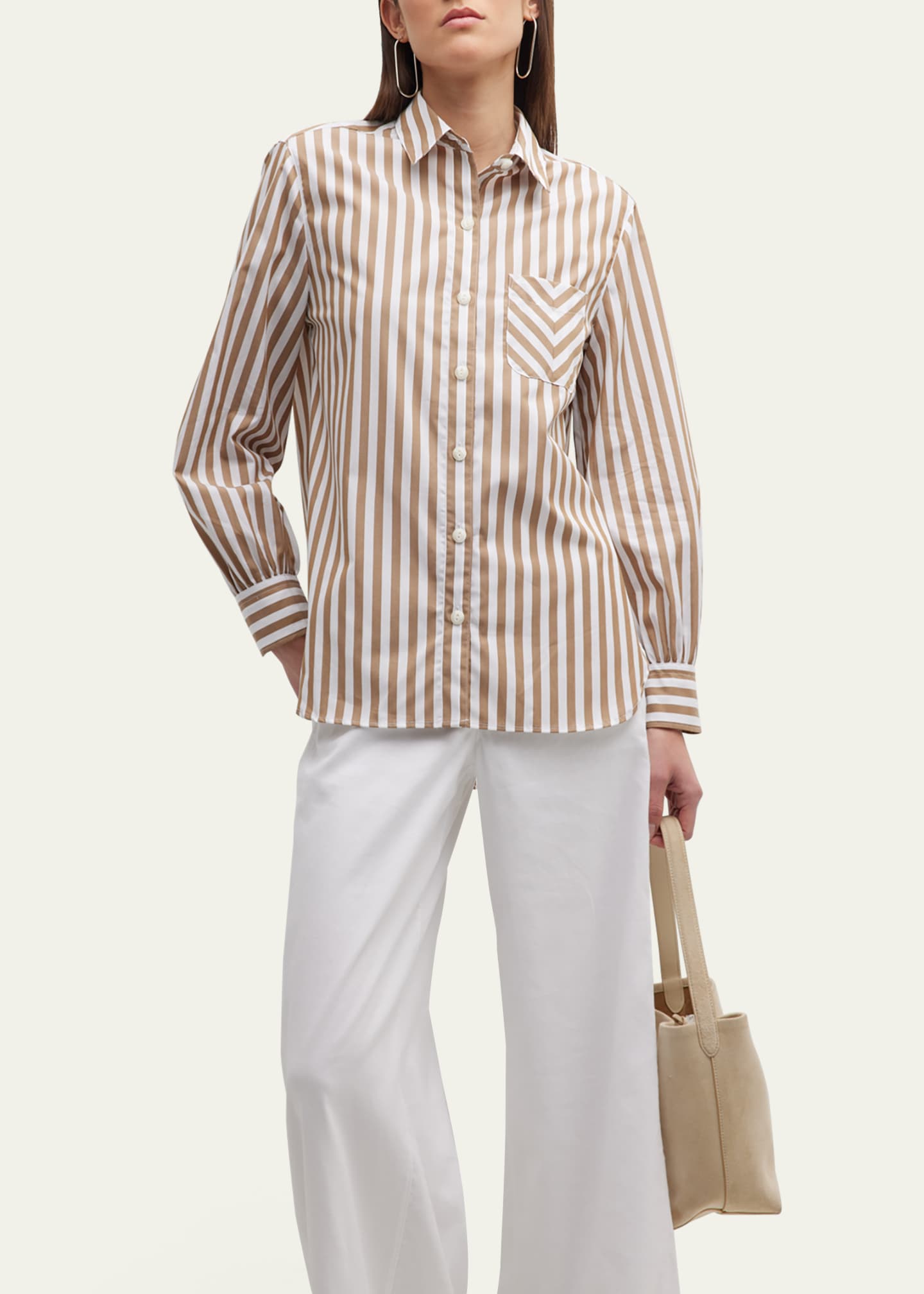 Rag & Bone Maxine Striped Button-Front Shirt Image 4 of 5