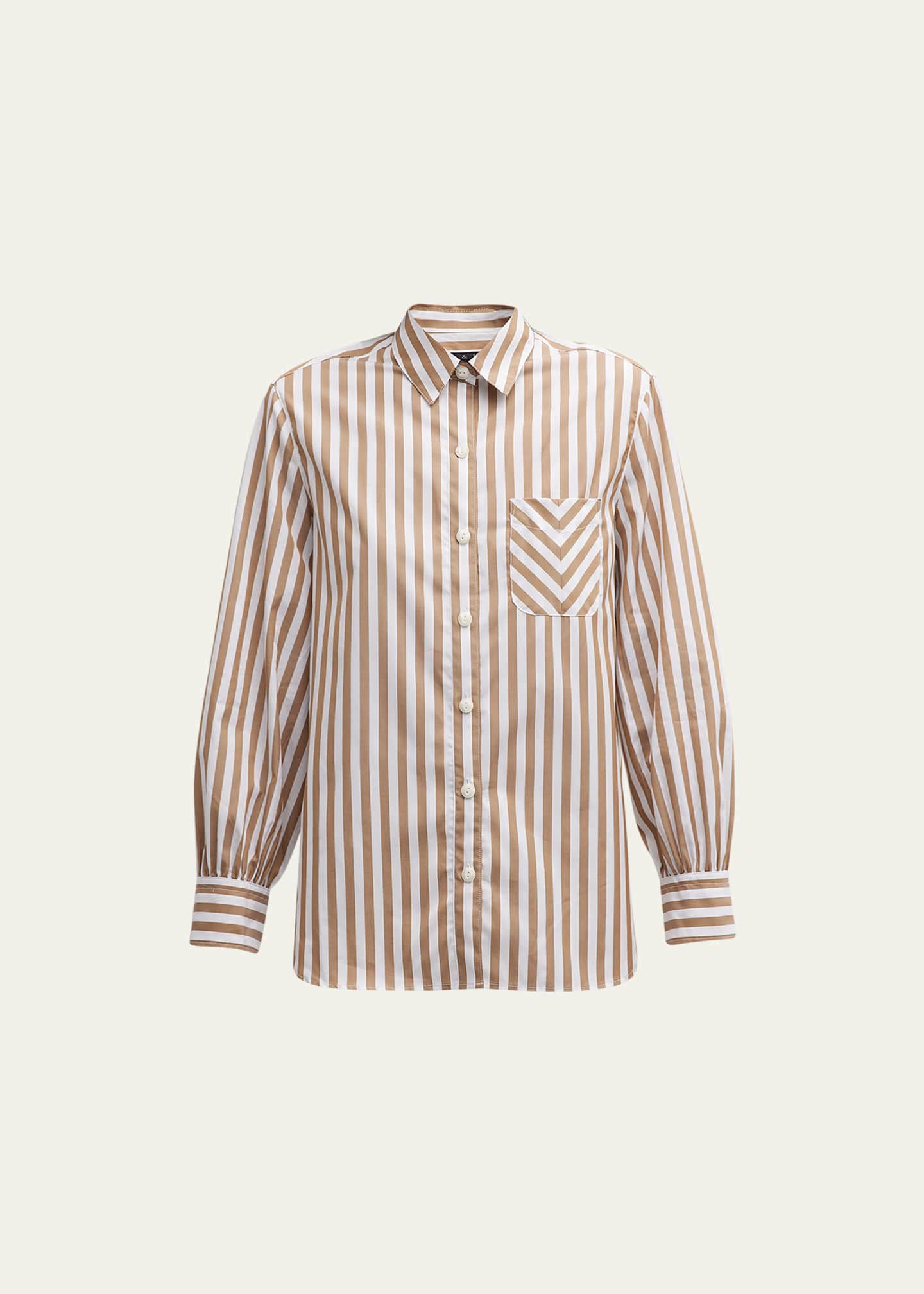 Rag & Bone Maxine Striped Button-Front Shirt Image 1 of 5