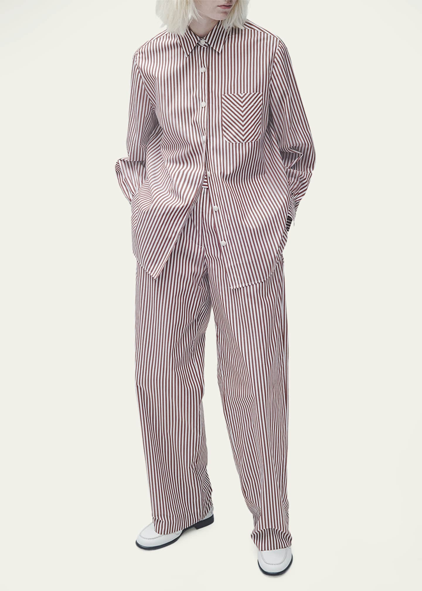 Rag & Bone Maxine Striped Button-Front Shirt Image 2 of 5