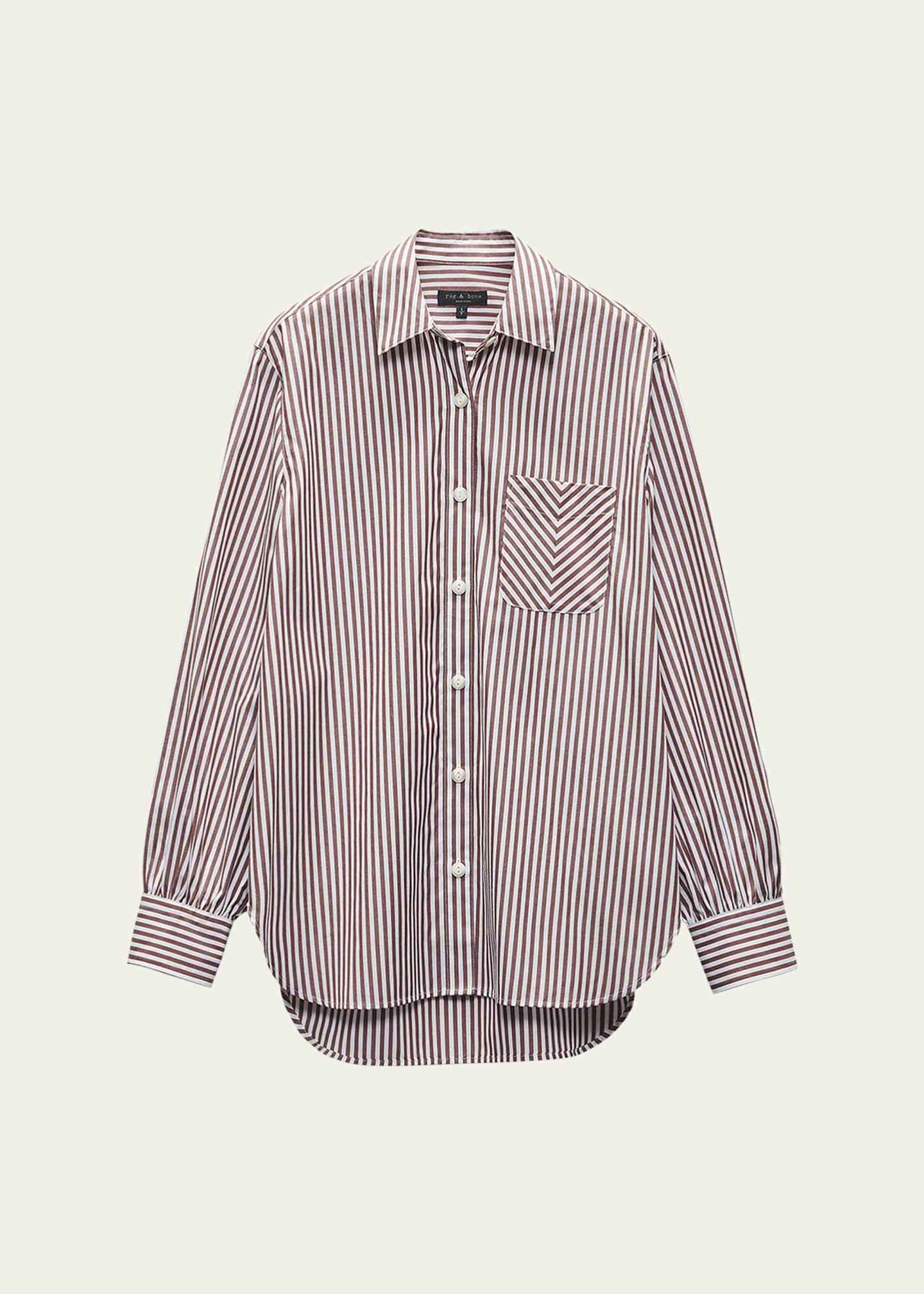 Rag & Bone Maxine Striped Button-Front Shirt Image 1 of 5