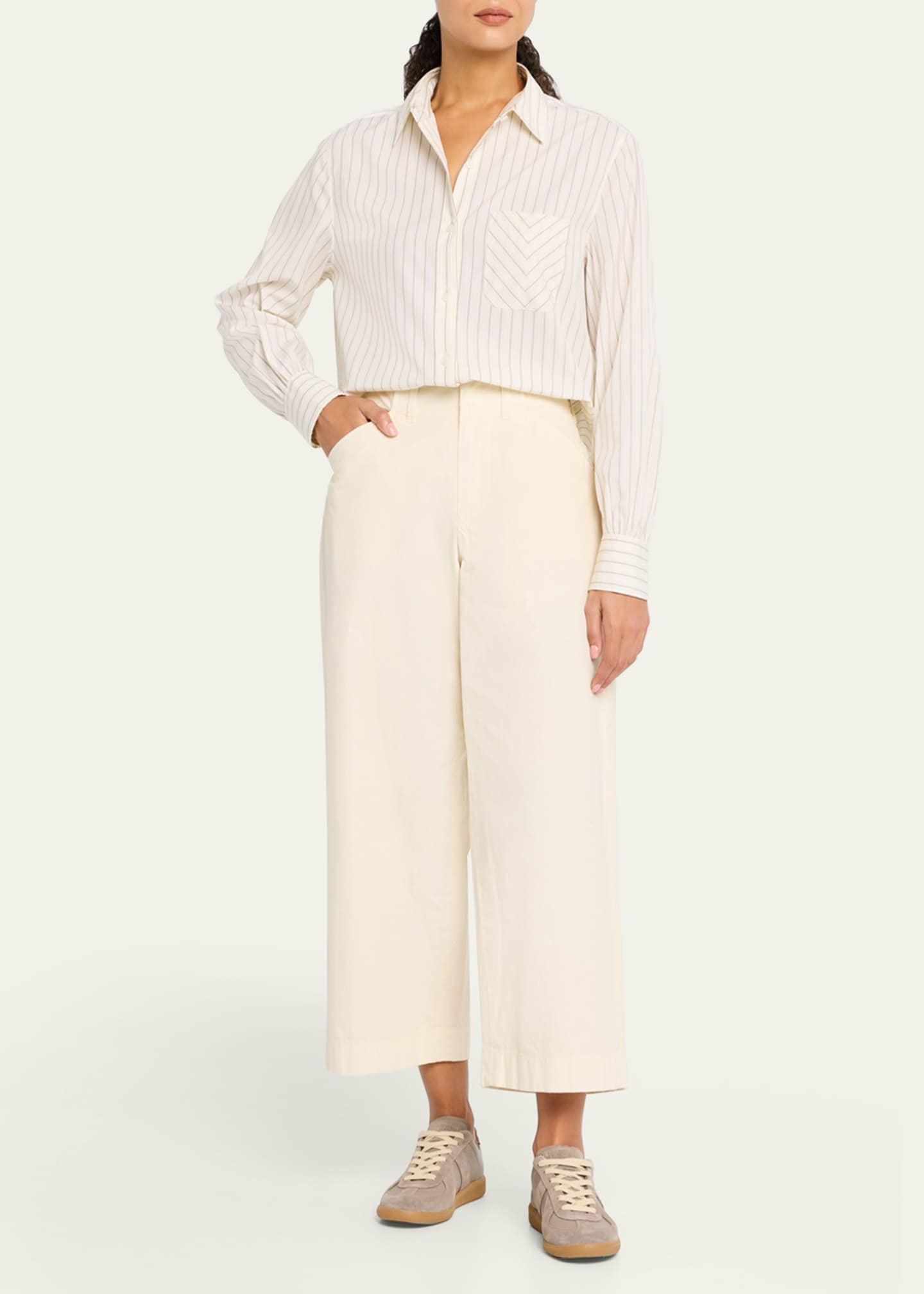 Rag & Bone Maxine Striped Button-Front Shirt Image 2 of 5