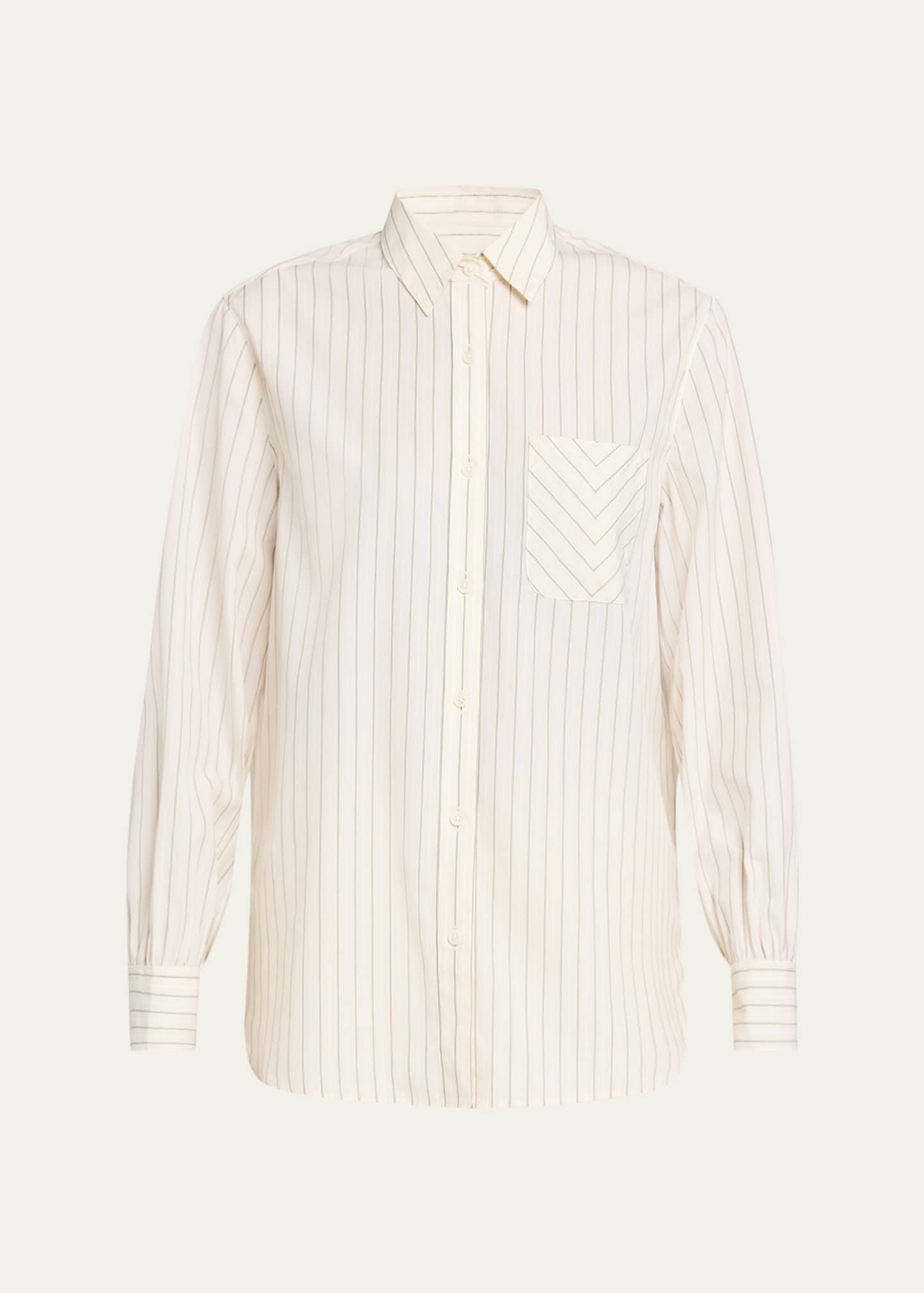 Rag & Bone Maxine Striped Button-Front Shirt Image 1 of 5