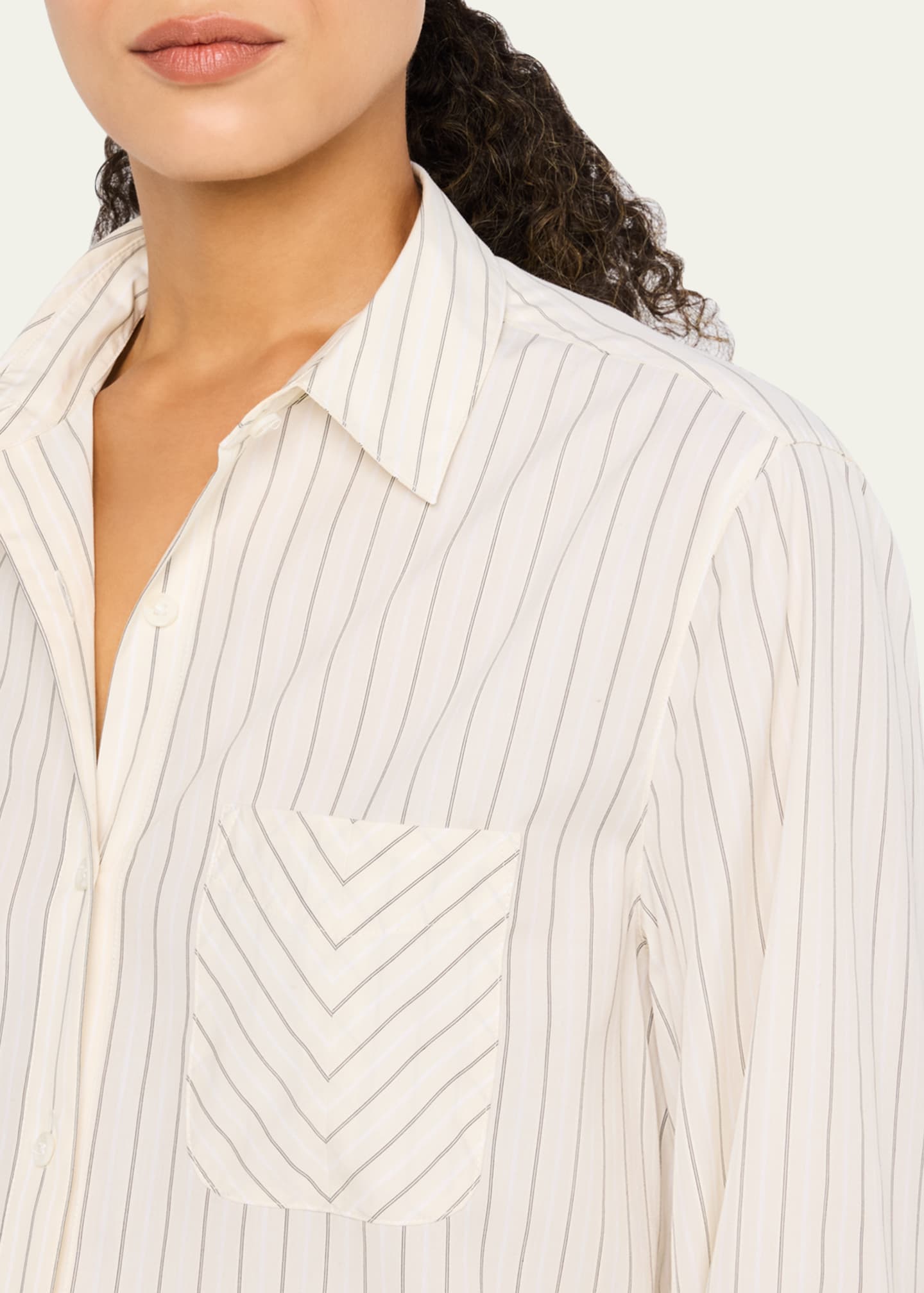 Rag & Bone Maxine Striped Button-Front Shirt Image 5 of 5