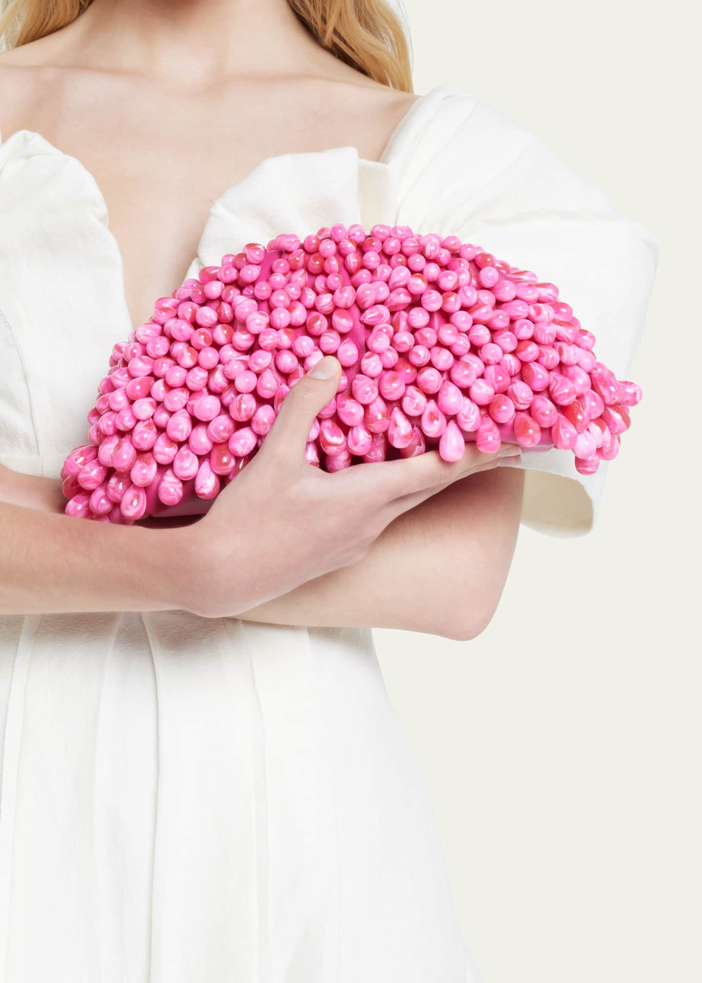 Cult Gaia Jaala Mini Beaded Shell Clutch Bag Bergdorf Goodman