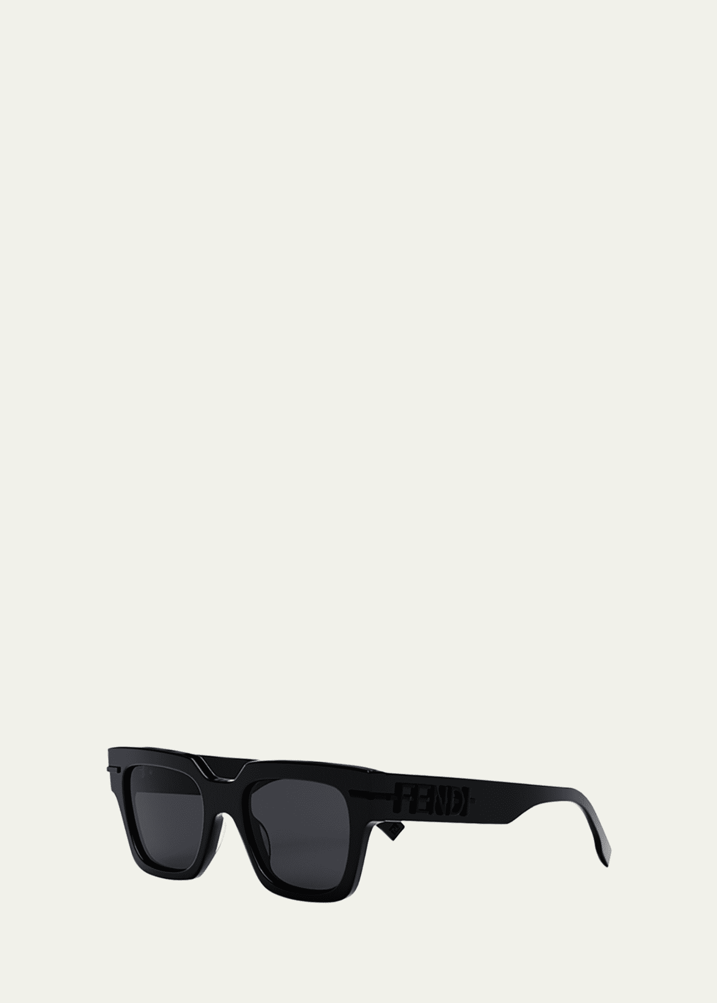 Fendi Monochrome Fendigraphy Acetate Rectangle Sunglasses - Bergdorf ...
