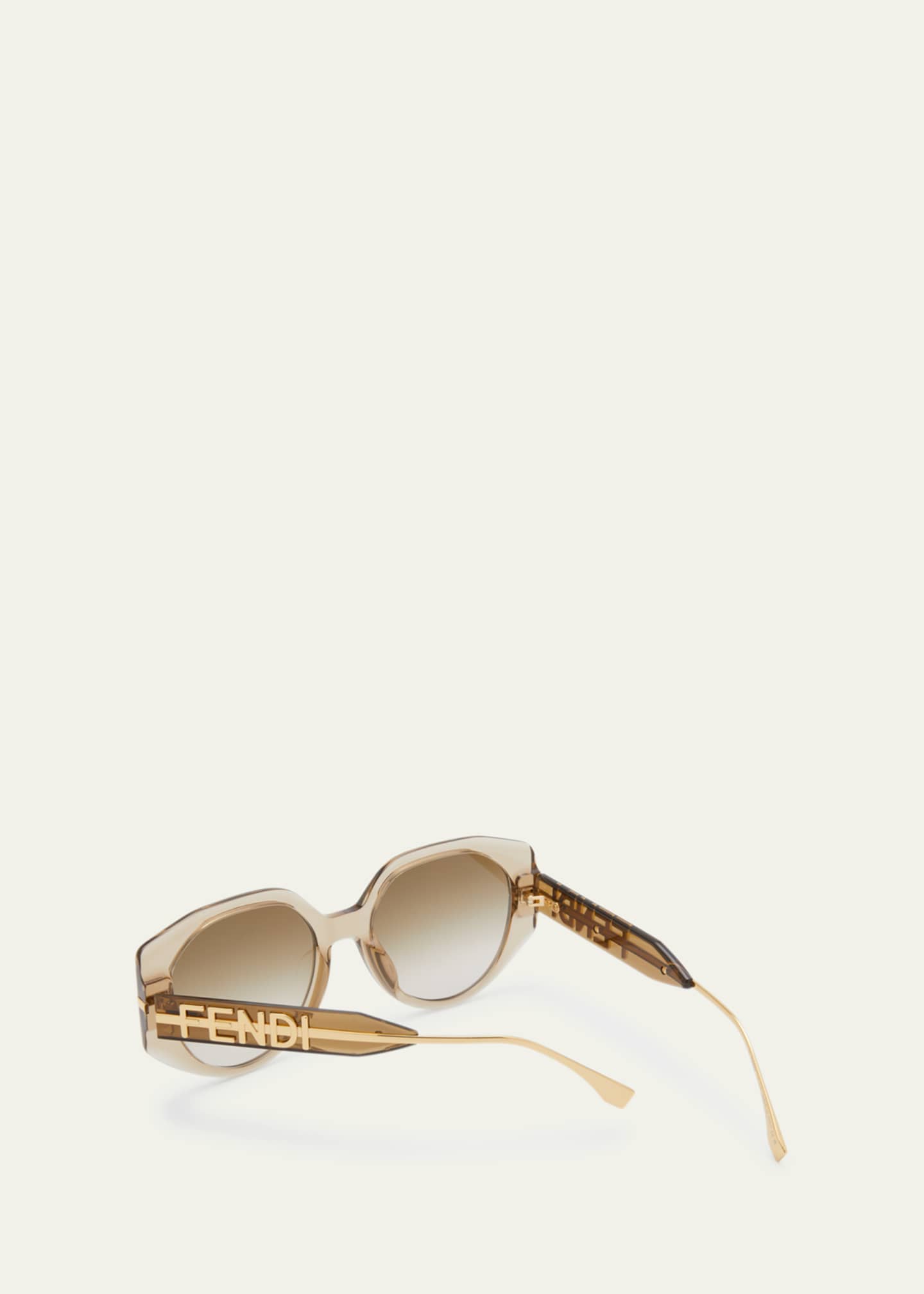 Fendi Men's Monogram Lens Metal Round Sunglasses - Bergdorf Goodman