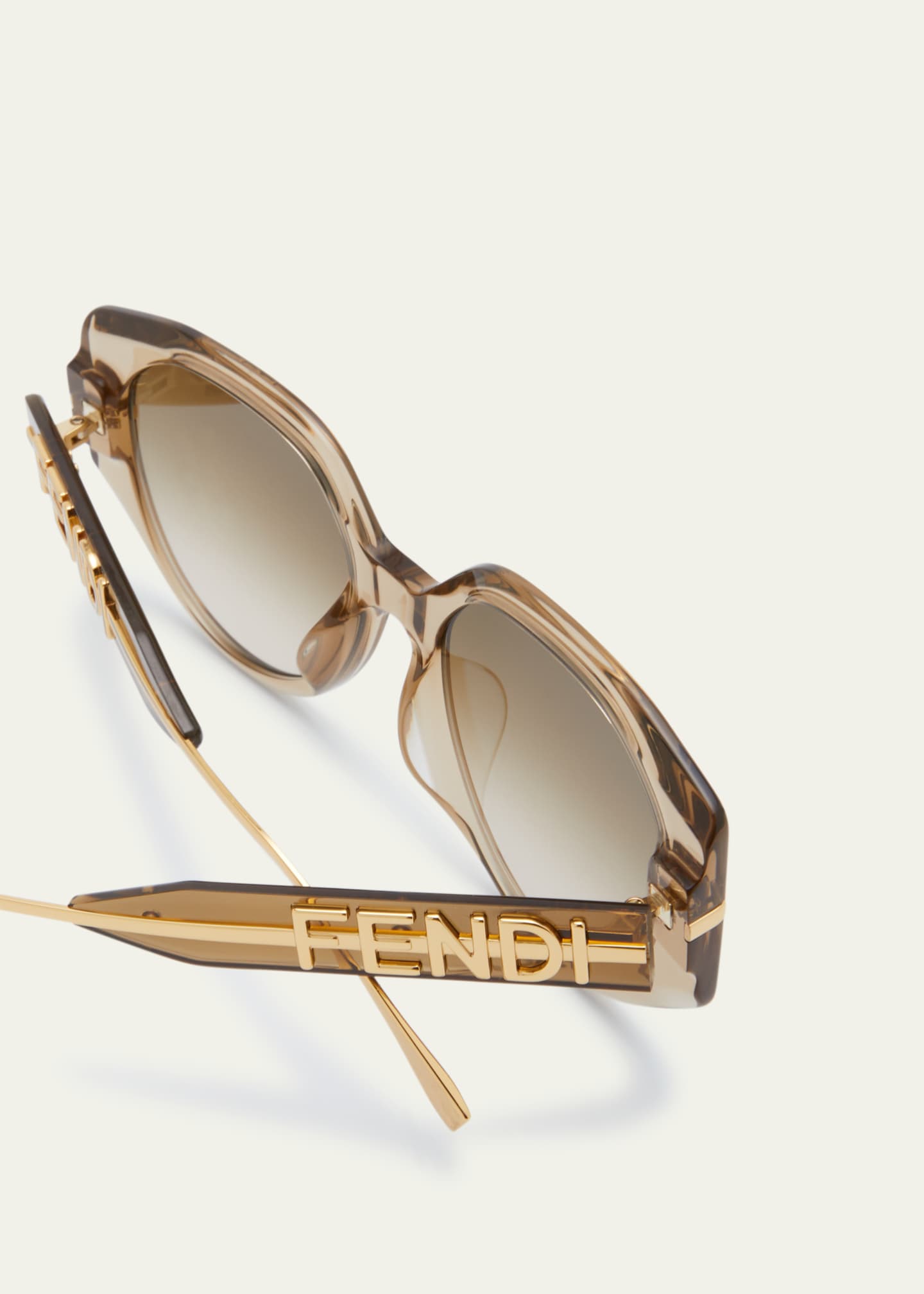 Fendi Fendigraphy Round Acetate Sunglasses Bergdorf Goodman