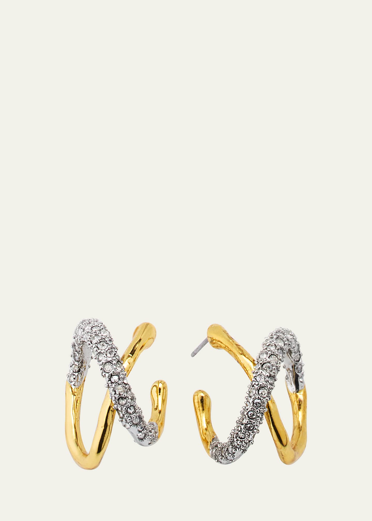Alexis Bittar Solanales Twisted Orbit Hoop Earrings Bergdorf Goodman