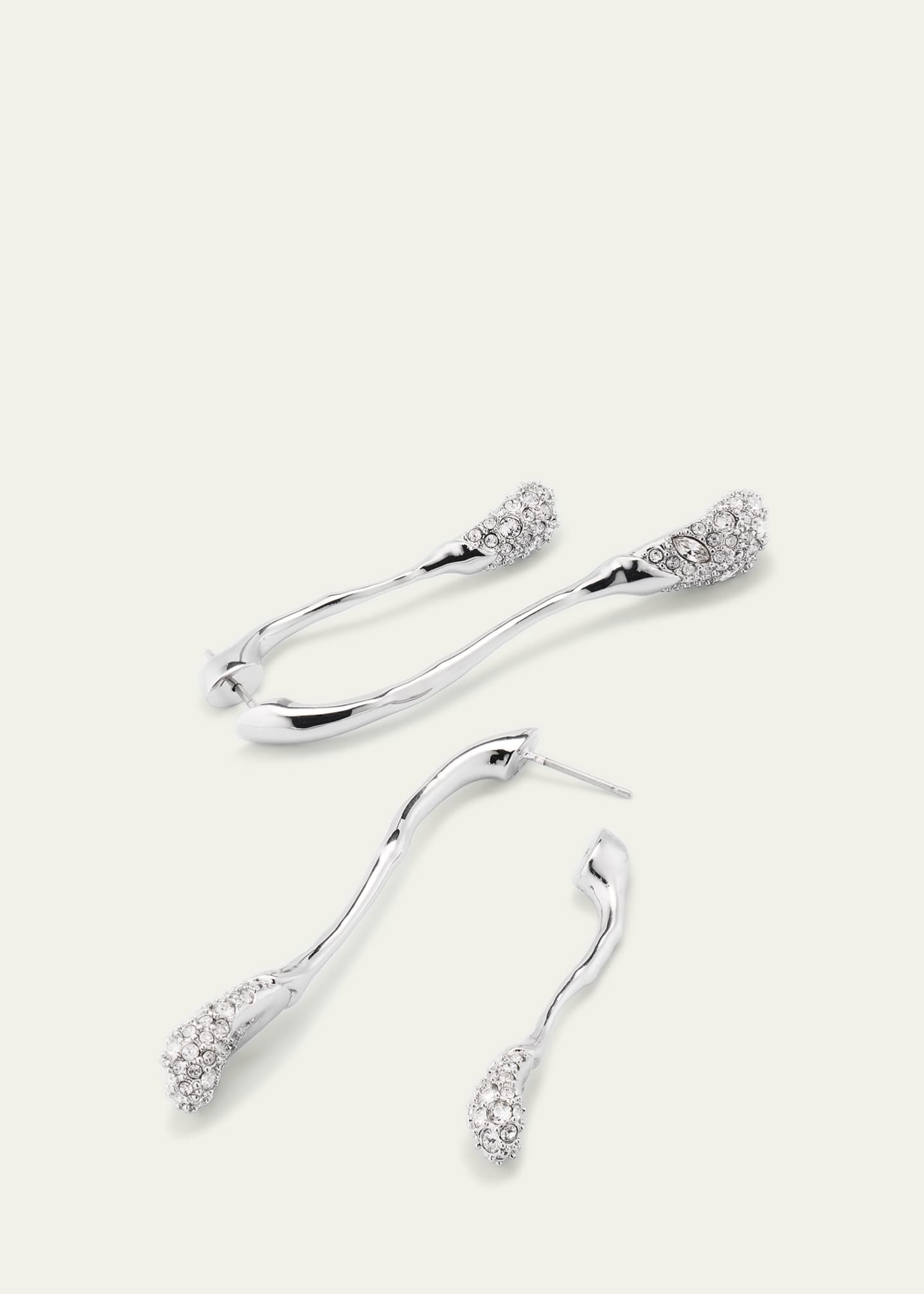 Alexis Bittar Solanales Front-Back Double Drop Crystal Earrings