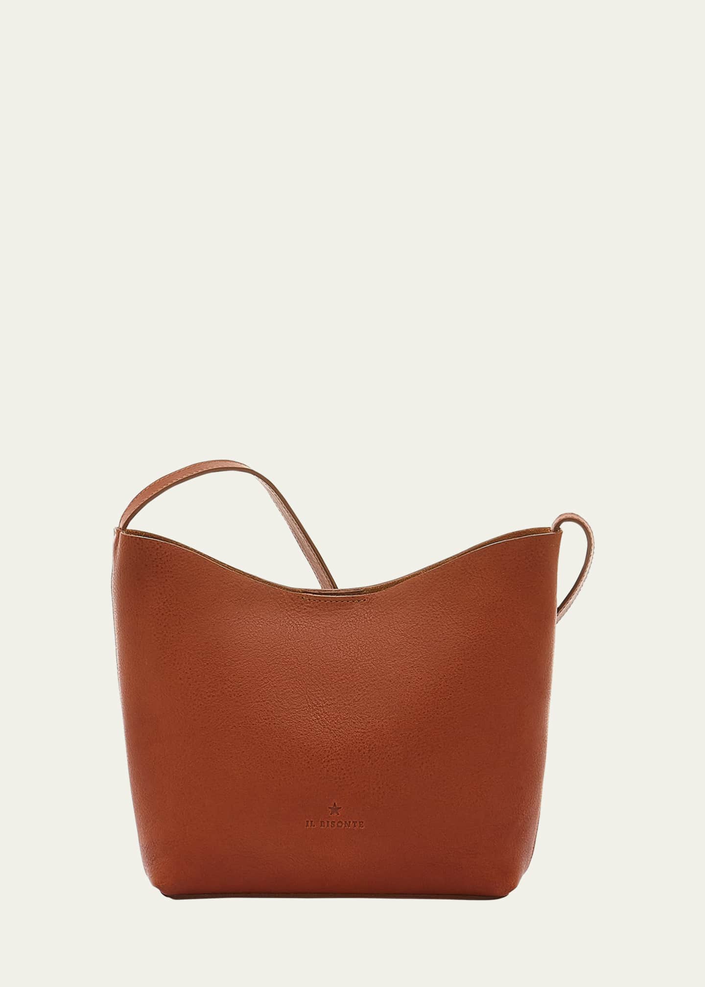 Il Bisonte Le Laudi Leather Crossbody Bag Natural