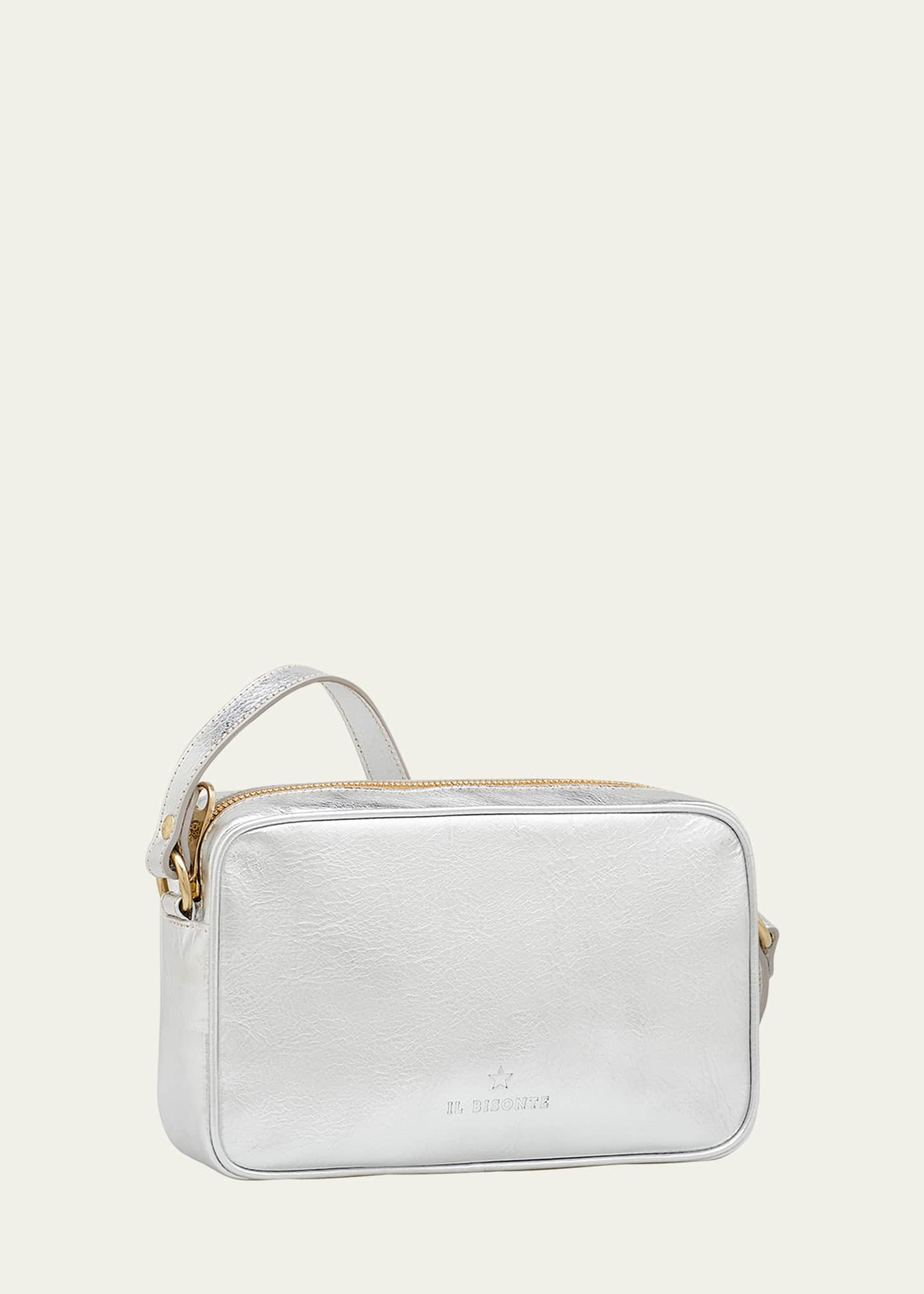 Il Bisonte Oliveta Metallic Leather Camera Crossbody Bag Image 2 of 3