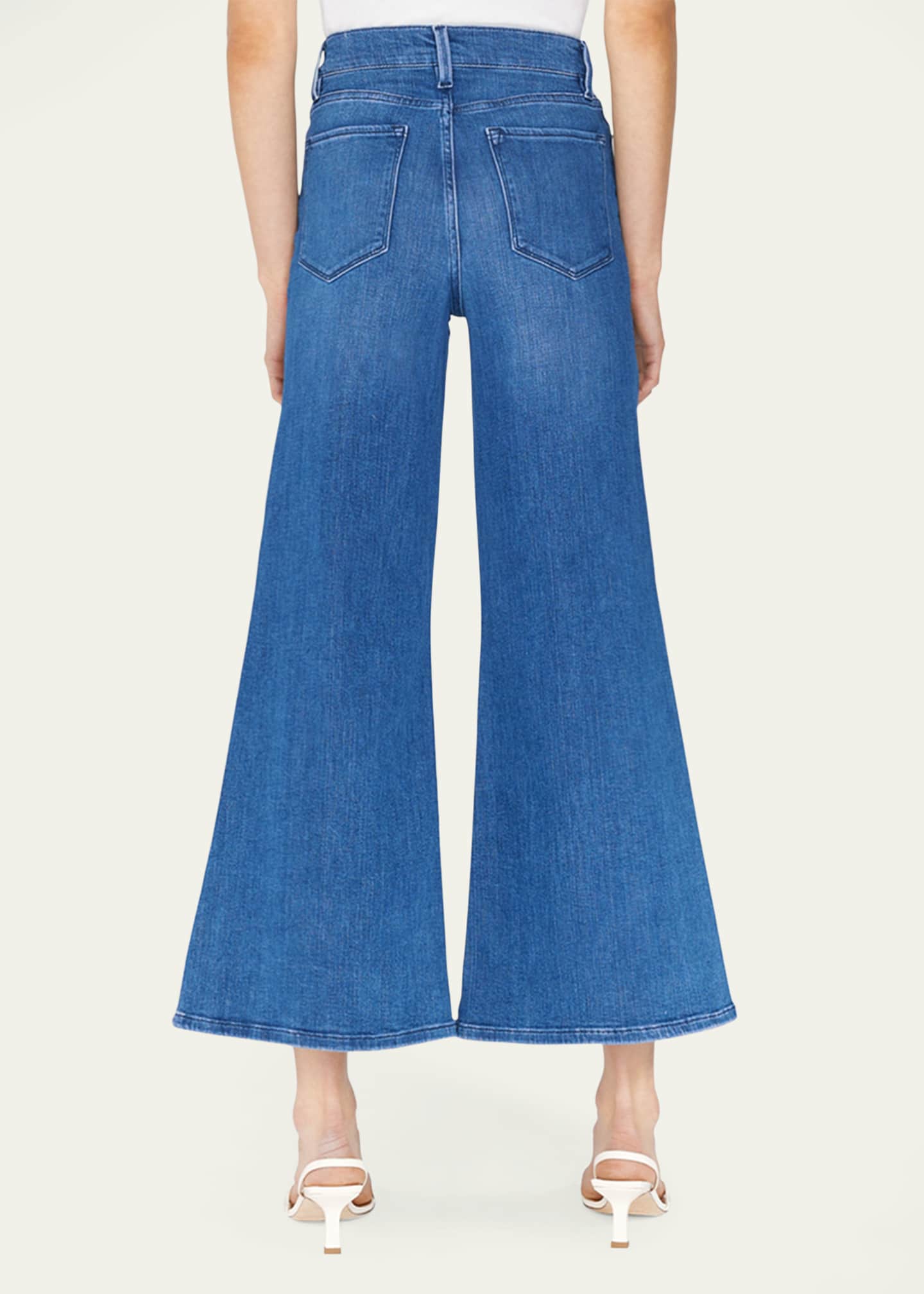 FRAME Le Palazzo Cropped Jeans Image 3 of 5