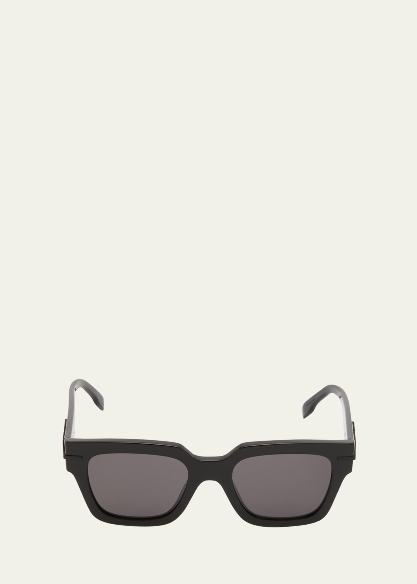 Fendi Men's Tonal Logo Acetate Square Sunglasses Image 1 of 5