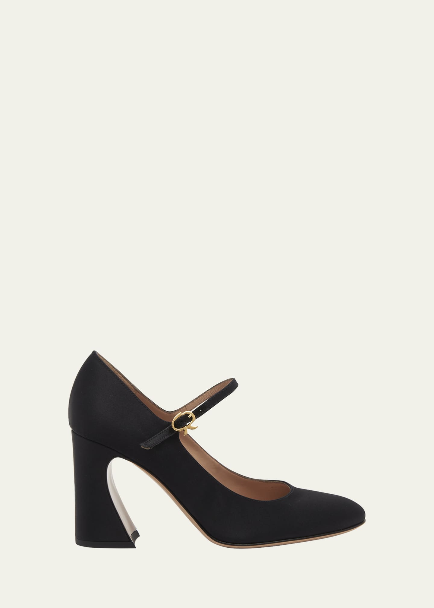 Gianvito Rossi Satin Mary Jane Pumps Bergdorf Goodman