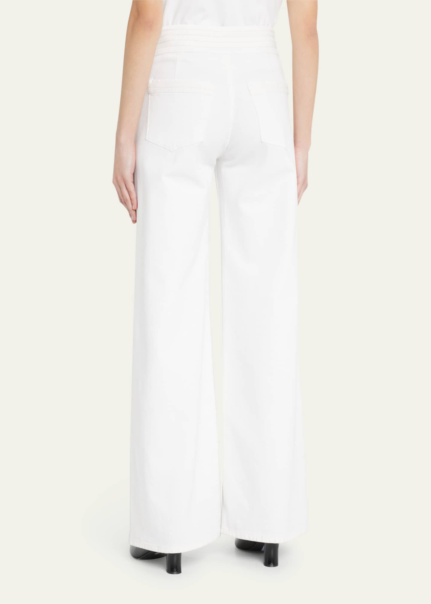 FRAME Triple Binding WideLeg Jeans Bergdorf Goodman