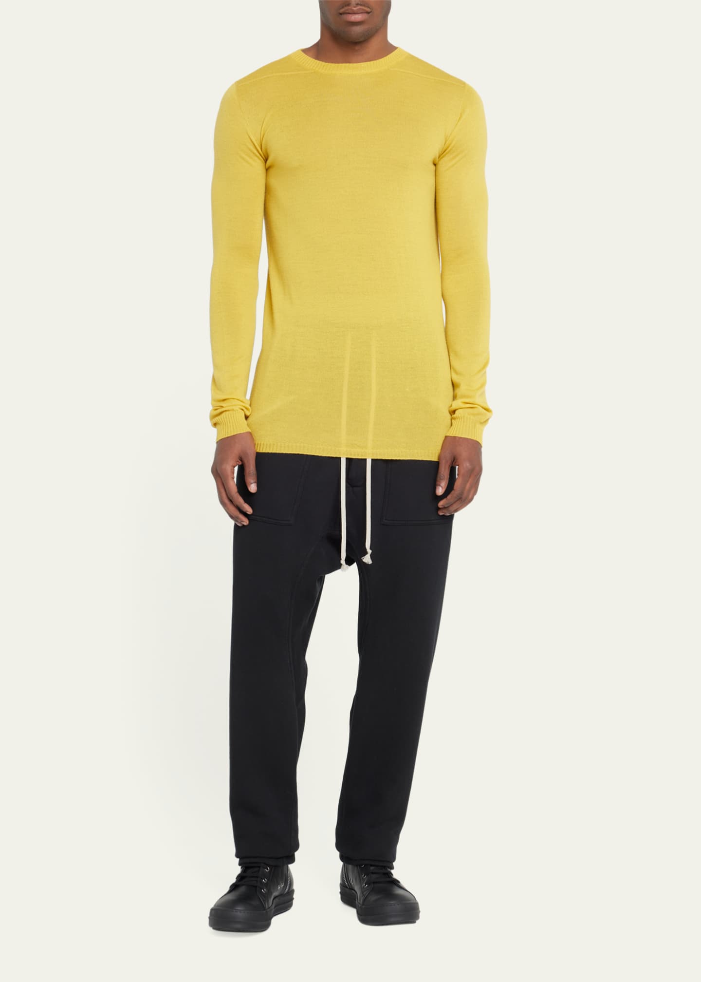 Rick Owens Men's Slim Fit Crewneck Sweater Bergdorf Goodman