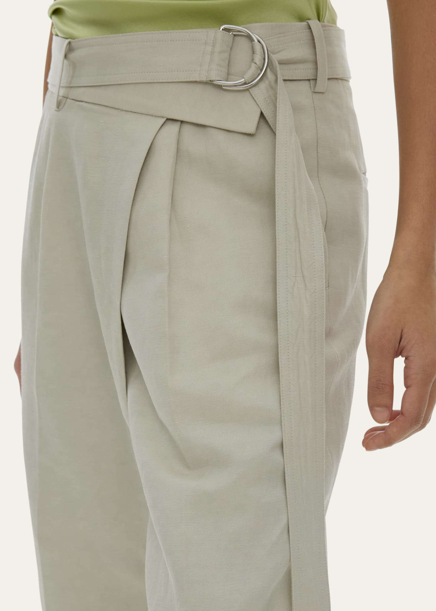 Helmut Lang Wide-Leg Linen Pants - Bergdorf Goodman