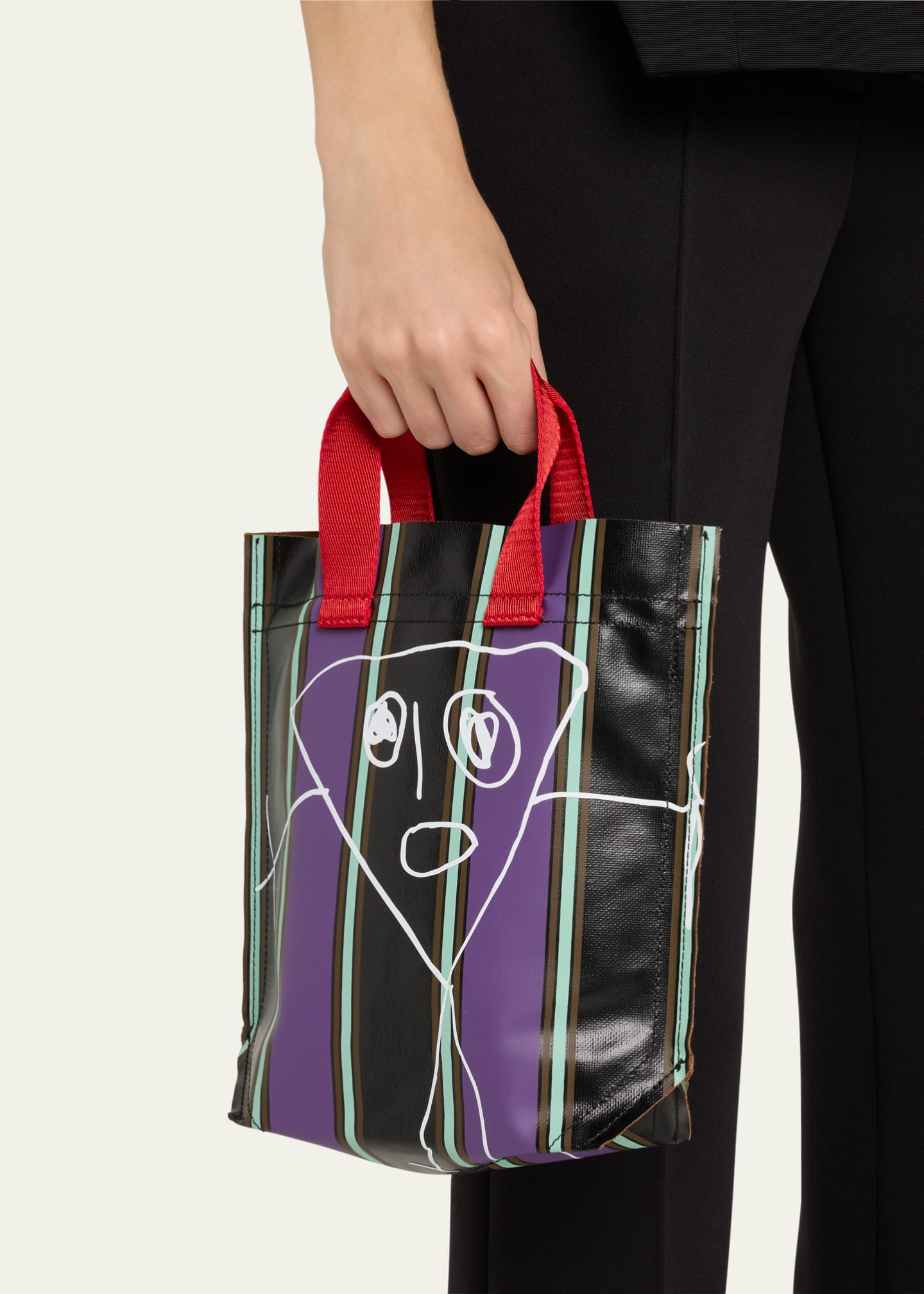 Printed shoppers top