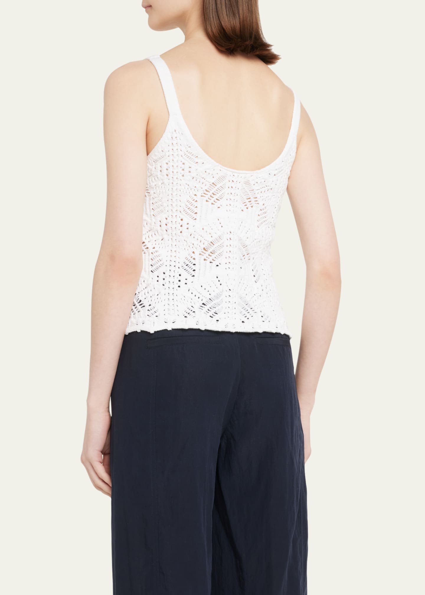 Vince Lace Stitch Tank Top Bergdorf Goodman