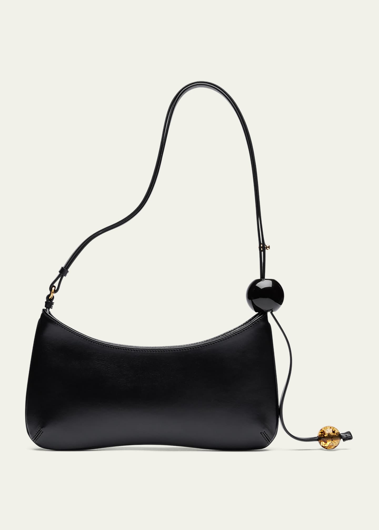 Jacquemus Le Bisou Perle Leather Shoulder Bag Image 3 of 5
