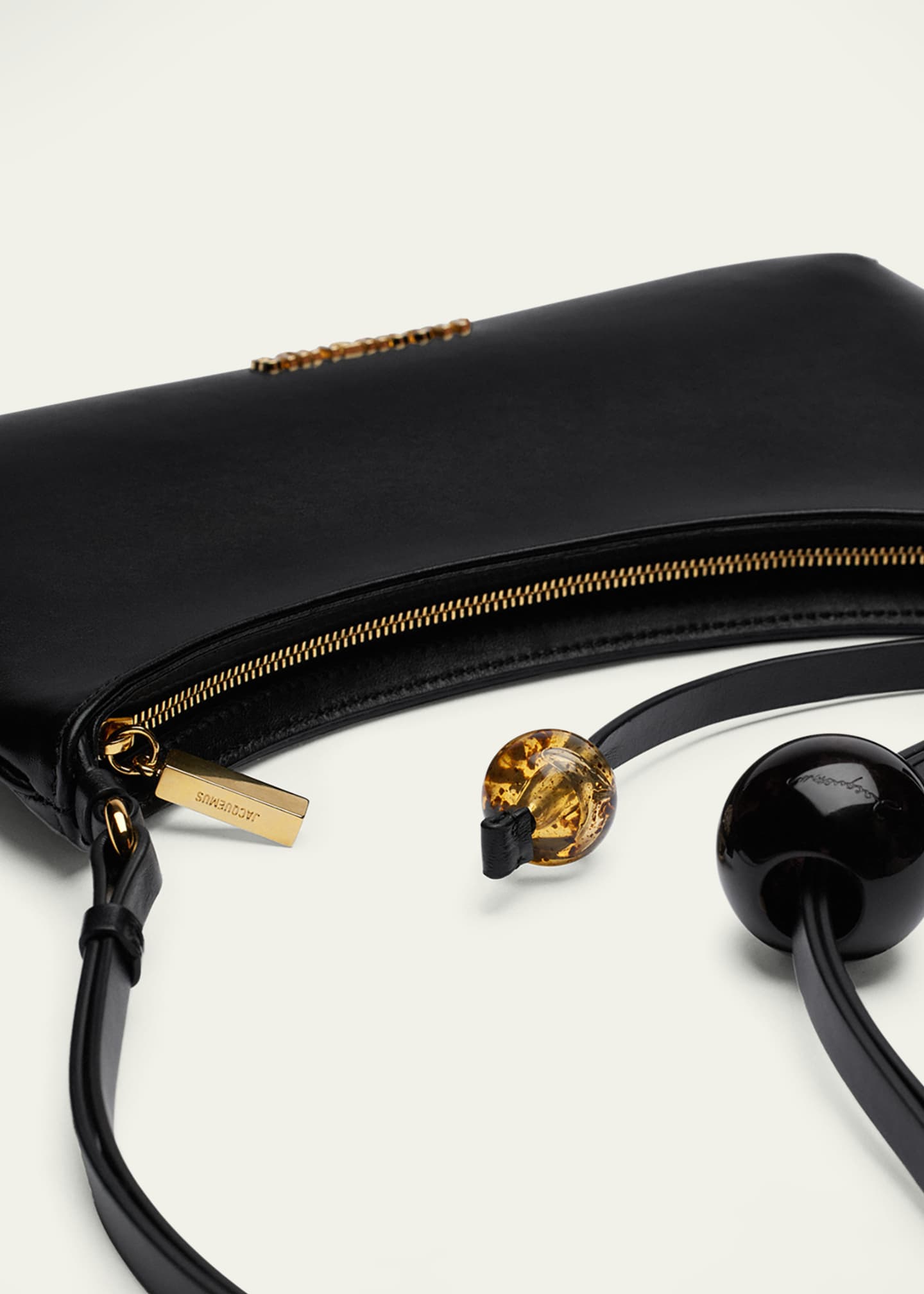 Jacquemus Le Bisou Perle Leather Shoulder Bag Image 4 of 5