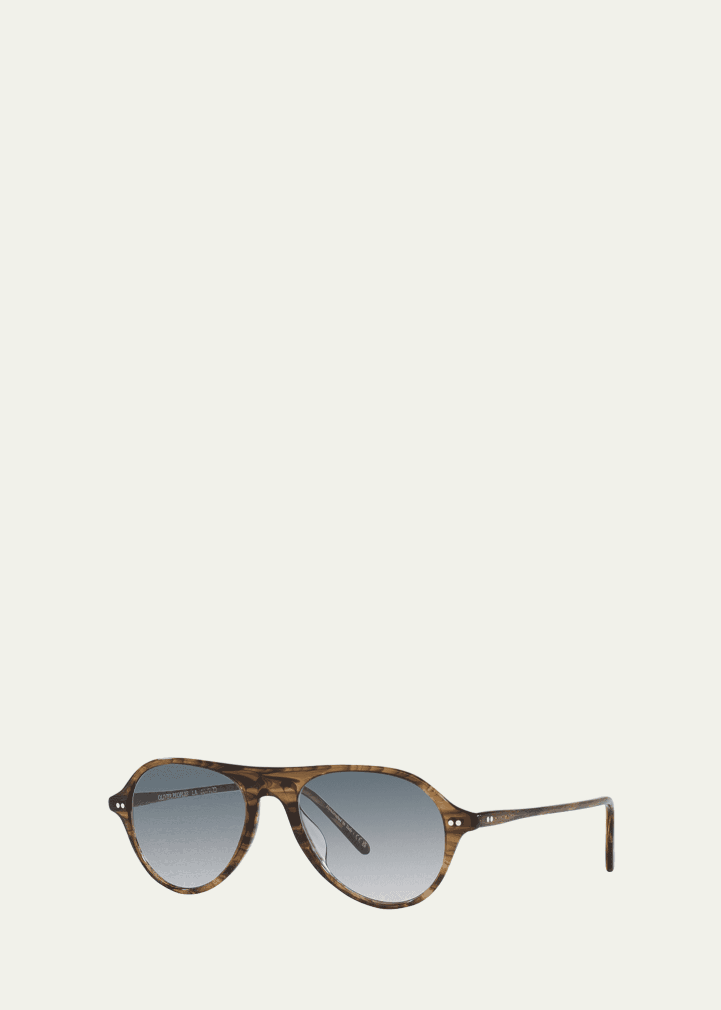 Oliver Peoples Brown Swirl Round Acetate Sunglasses Bergdorf Goodman