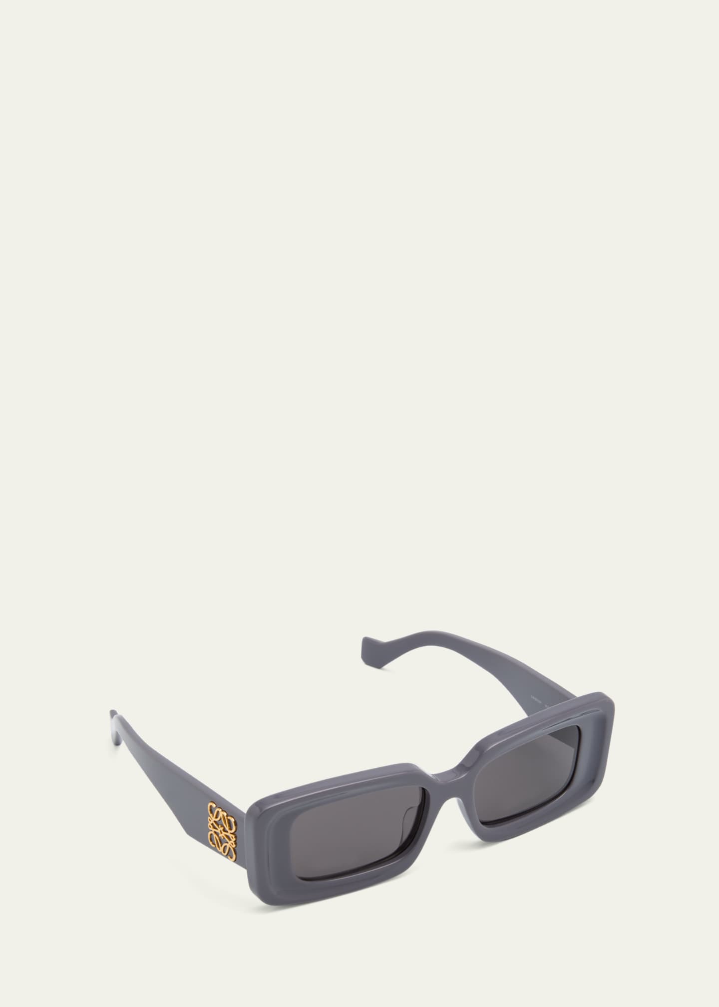 Loewe Havana Anagram Rectangle Acetate Sunglasses Bergdorf Goodman