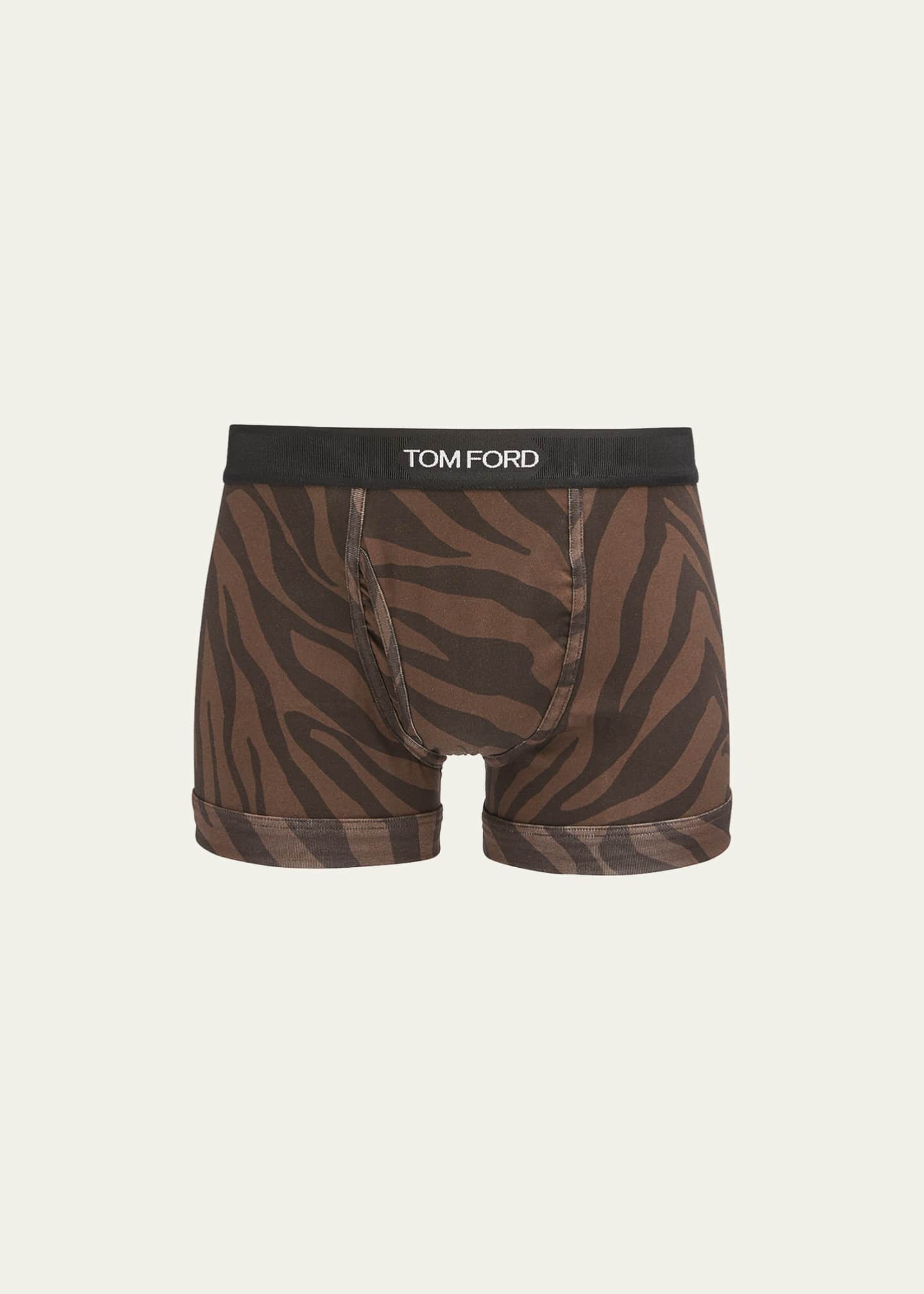TOM FORD Men's ZebraPrint Stretch Boxer Briefs Bergdorf Goodman