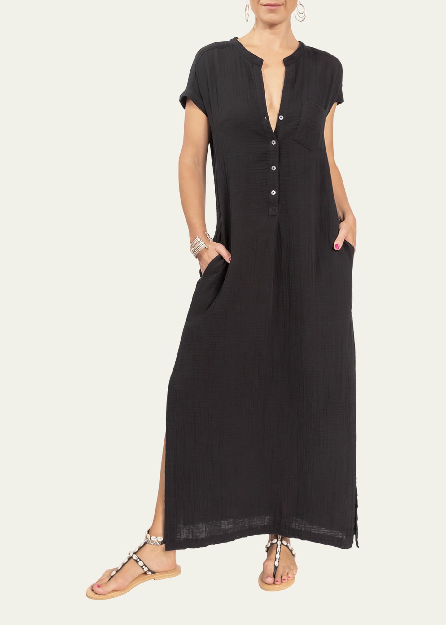 Everyday Ritual Stacey Gauze Caftan Bergdorf Goodman