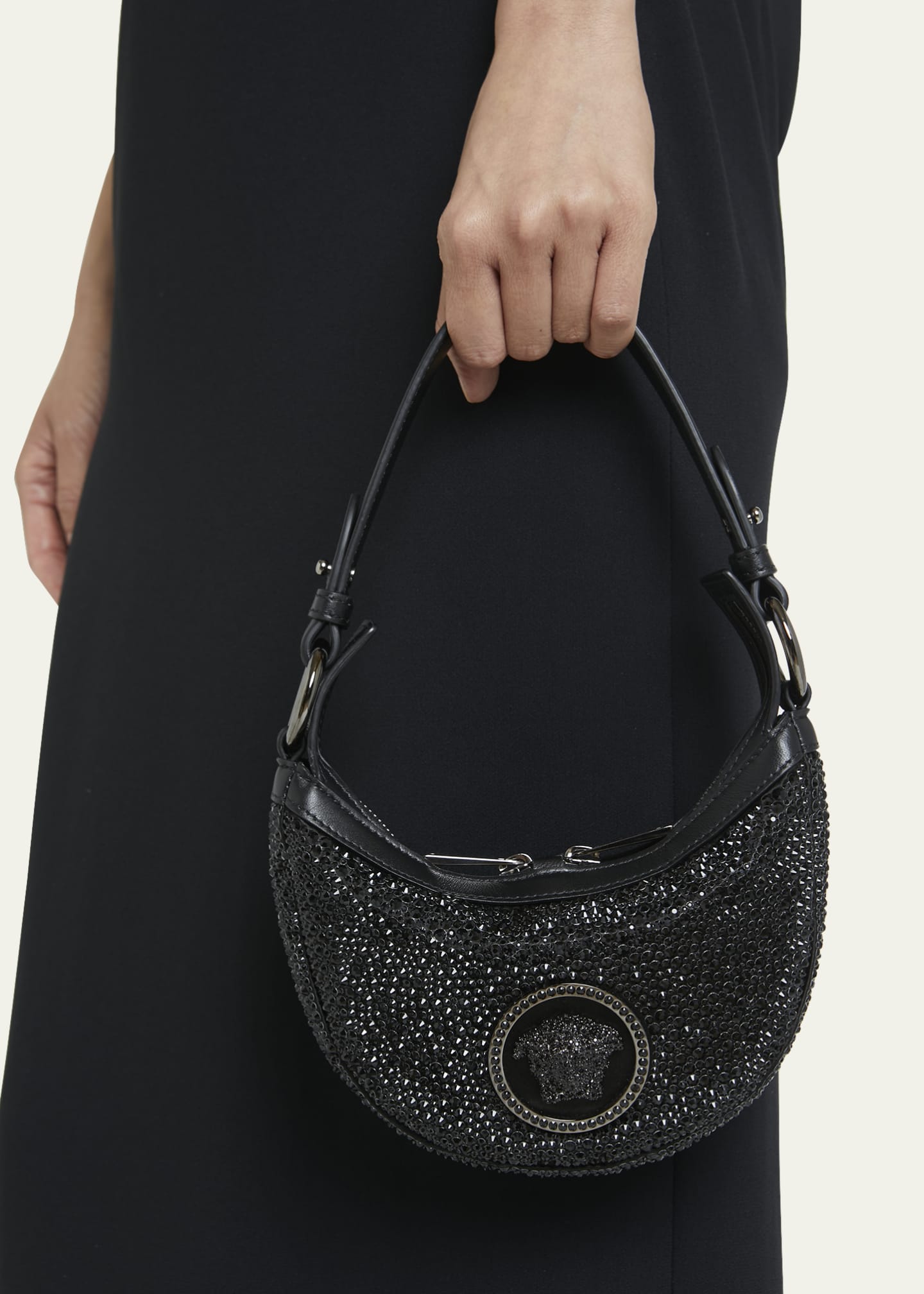 Versace Mini Leather Hobo Bag on SALE