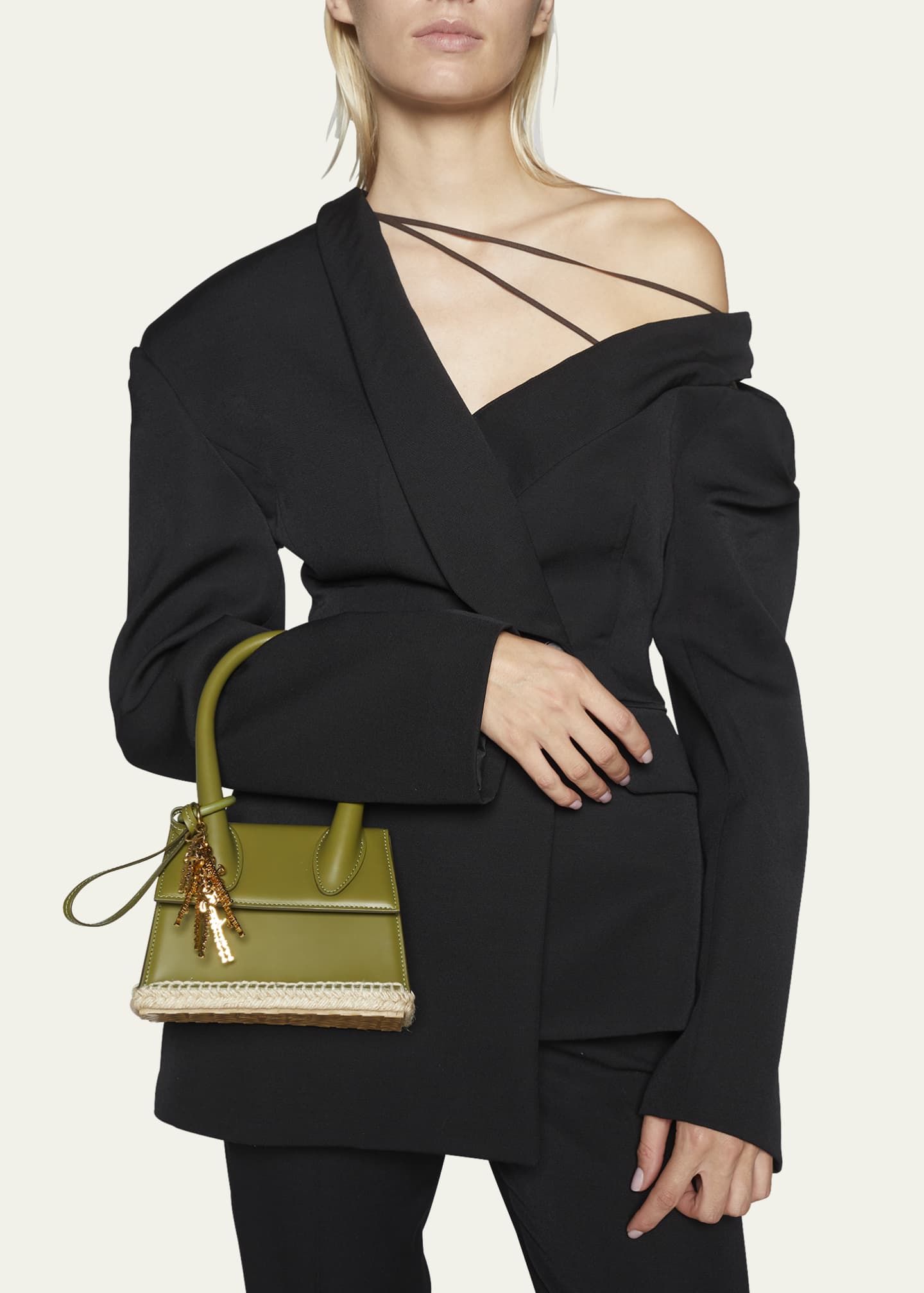 Le chiquito moyen leather top handle bag - Jacquemus - Women