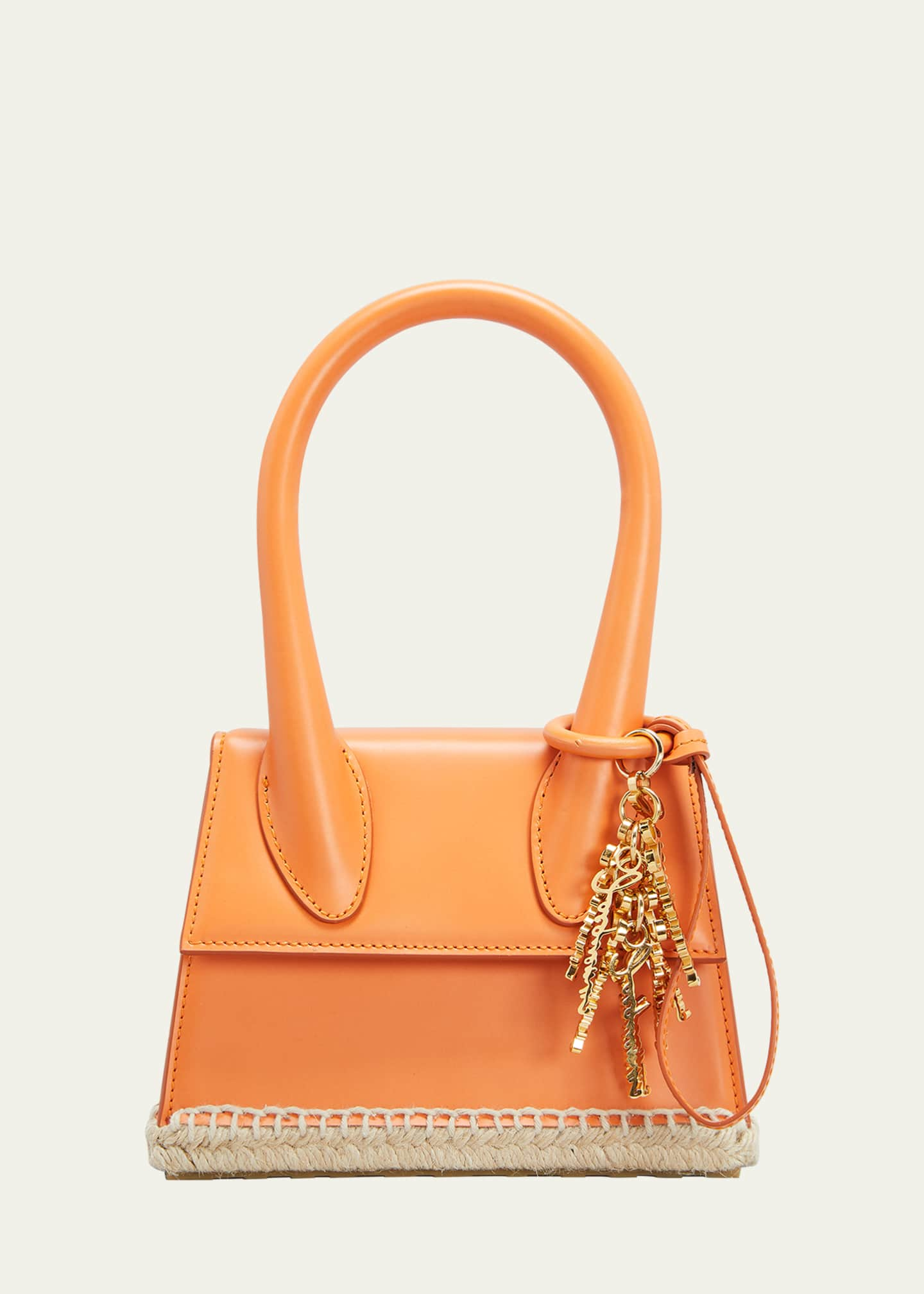 jacquemus orange le chiquito moyen bag