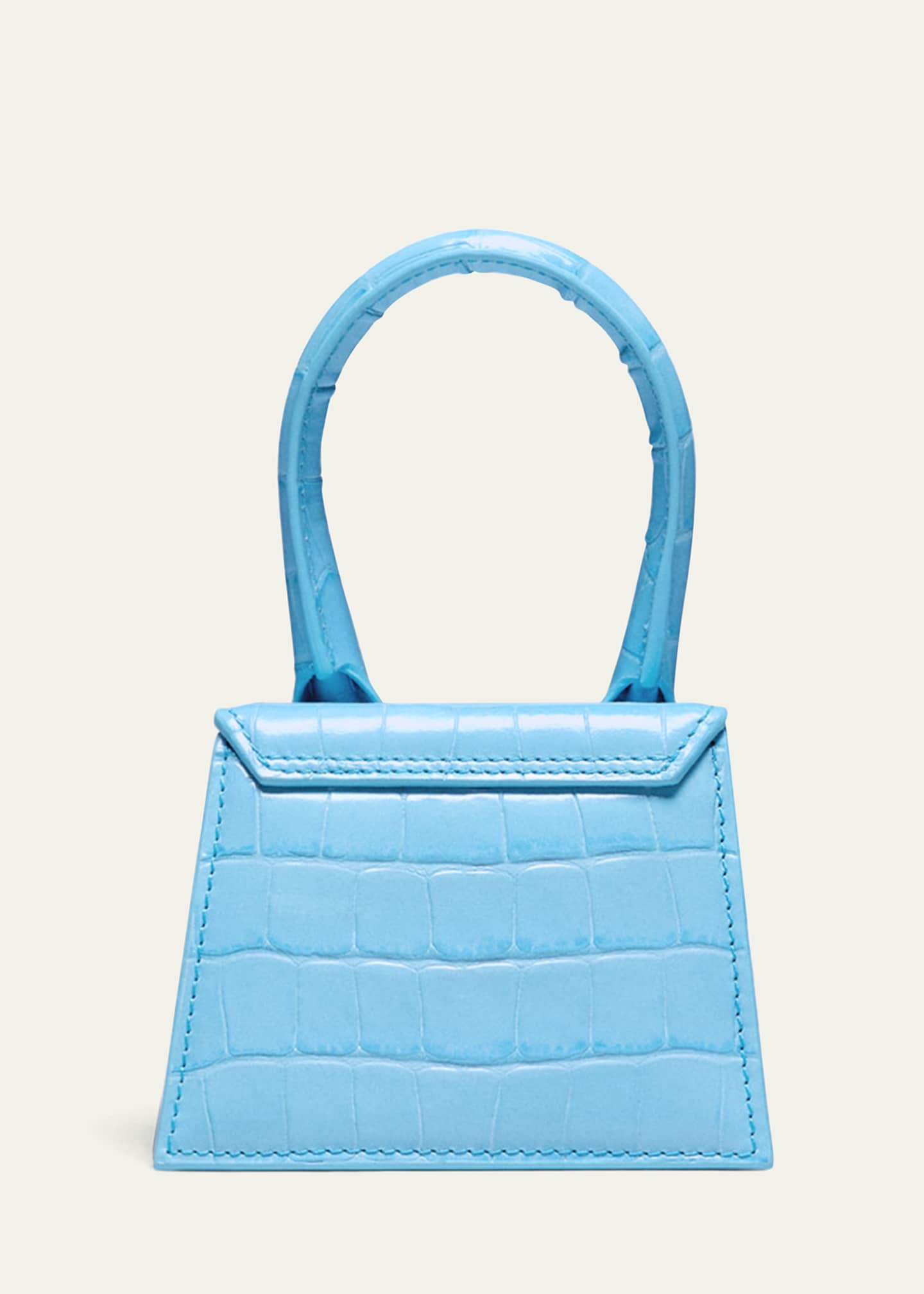 Jacquemus black croc bag best sale