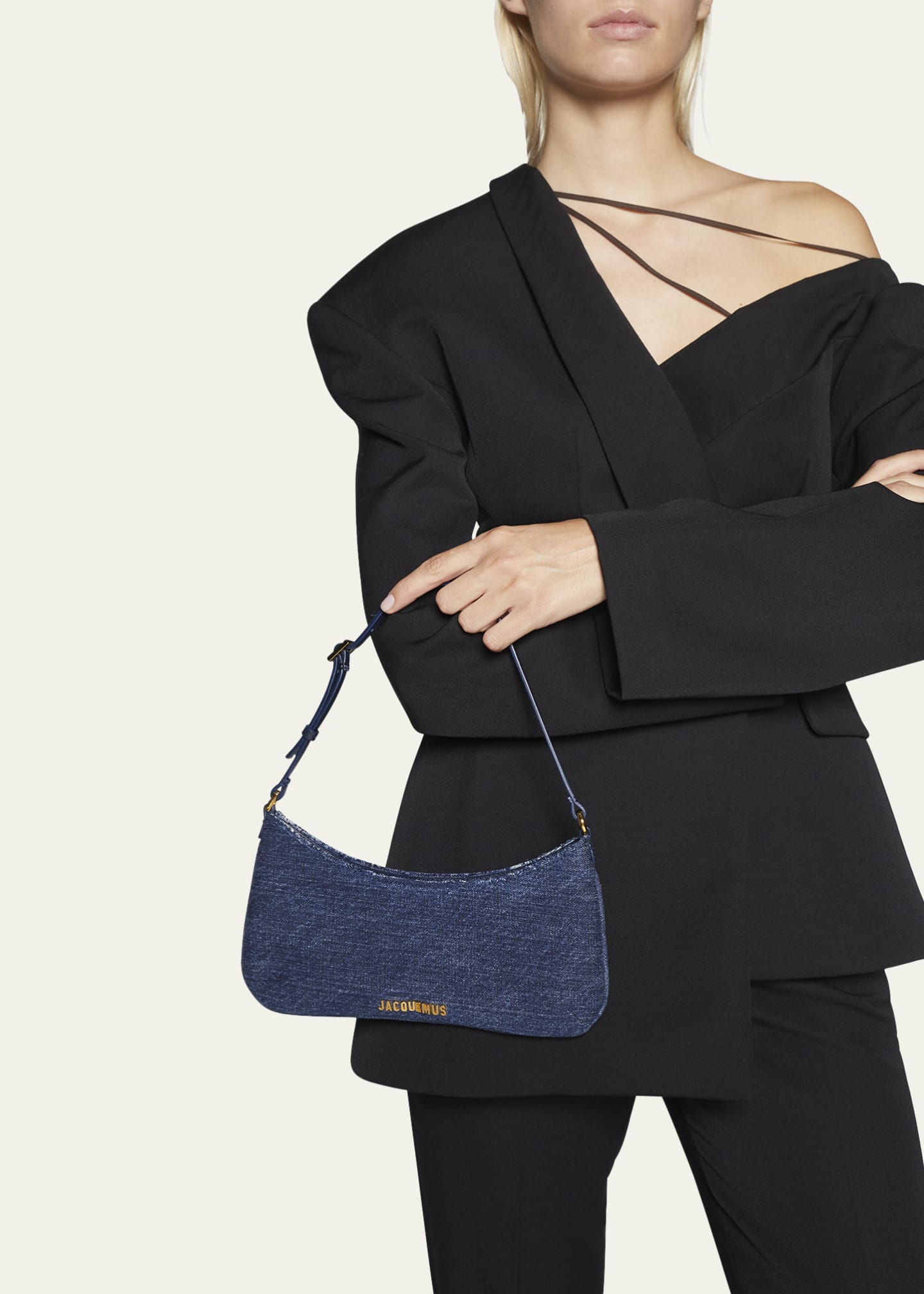 Jacquemus Le Bisou Denim Shoulder Bag Bergdorf Goodman